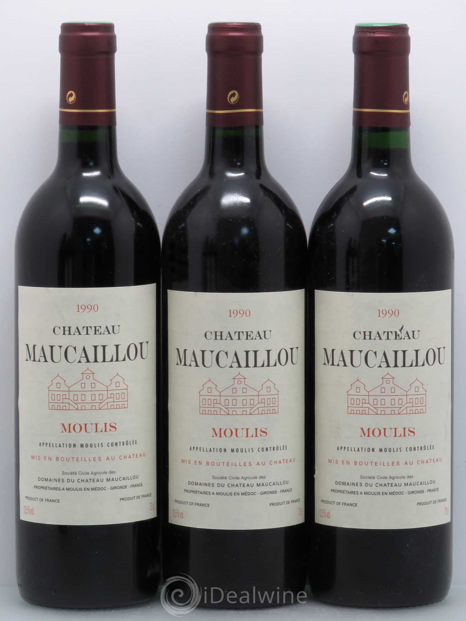 Château Maucaillou 1990 - Lot de 6 bouteilles - 1