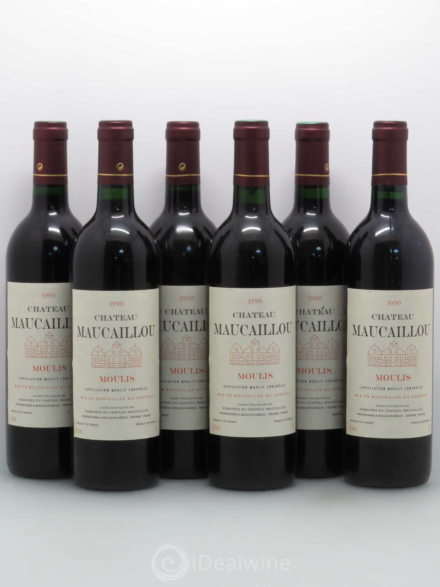 Château Maucaillou 1990 - Lot de 6 bouteilles - 0