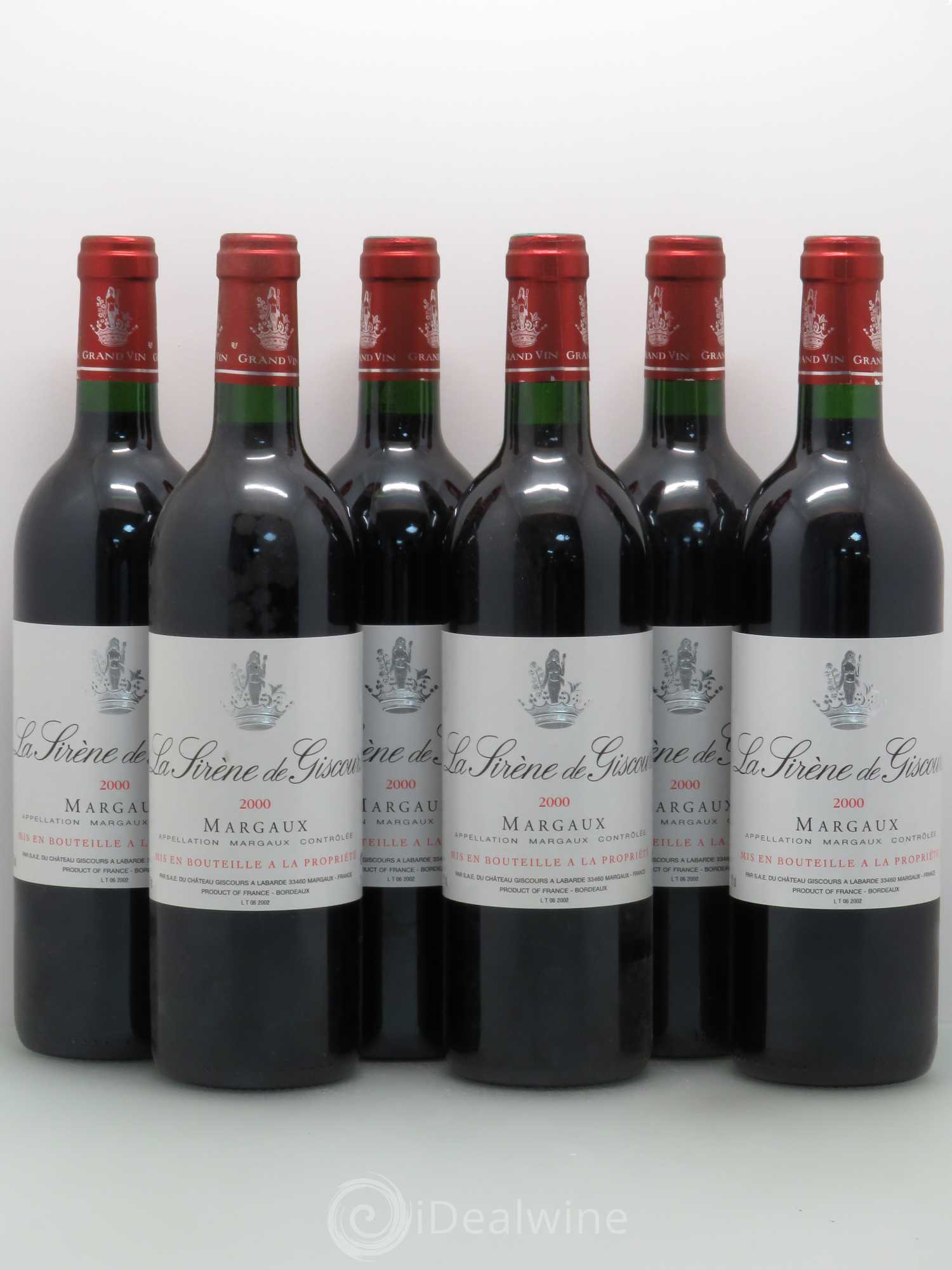 La Sirène de Giscours 2000 - Lot de 6 bouteilles - 0