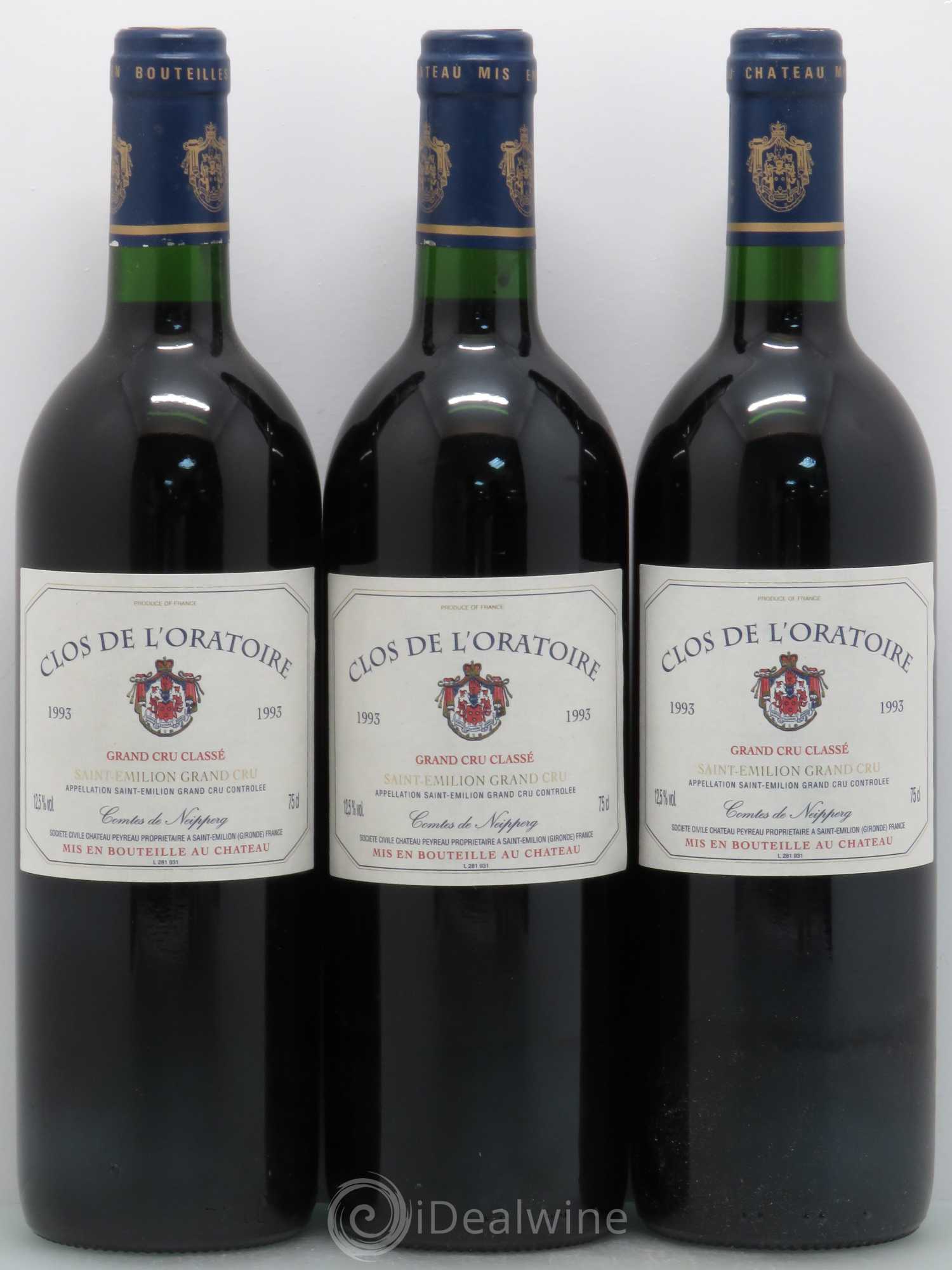 Clos de l'Oratoire Grand Cru Classé 1993 - Lot de 6 bouteilles - 2
