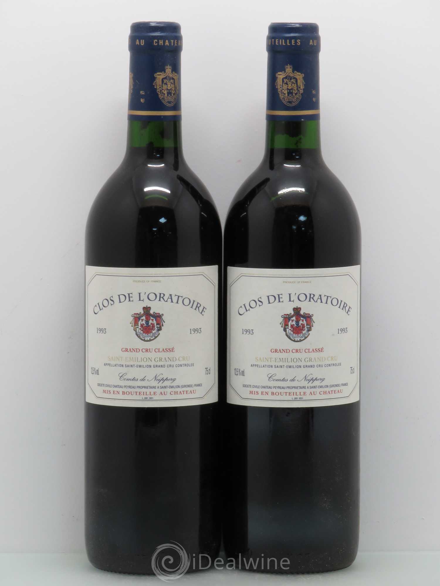 Clos de l'Oratoire Grand Cru Classé 1993 - Lot de 4 bouteilles - 2