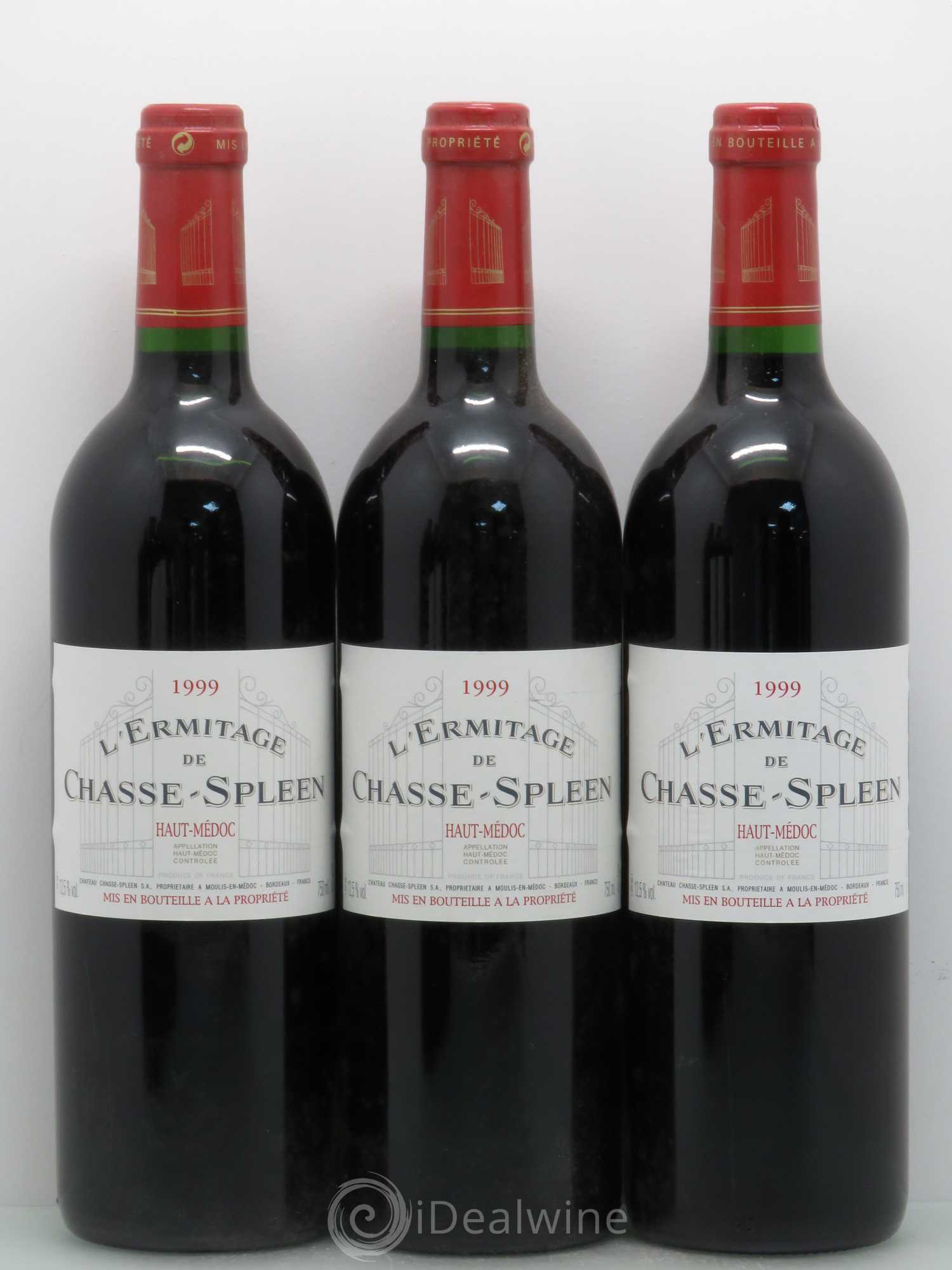 Héritage (Ermitage) de Chasse Spleen 1999 - Lot de 12 bouteilles - 1