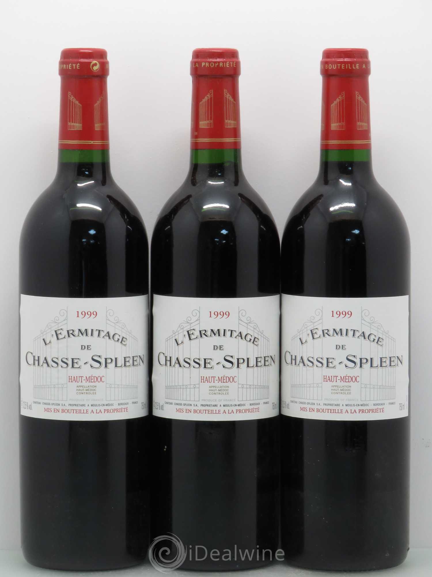 Héritage (Ermitage) de Chasse Spleen 1999 - Lot de 12 bouteilles - 4