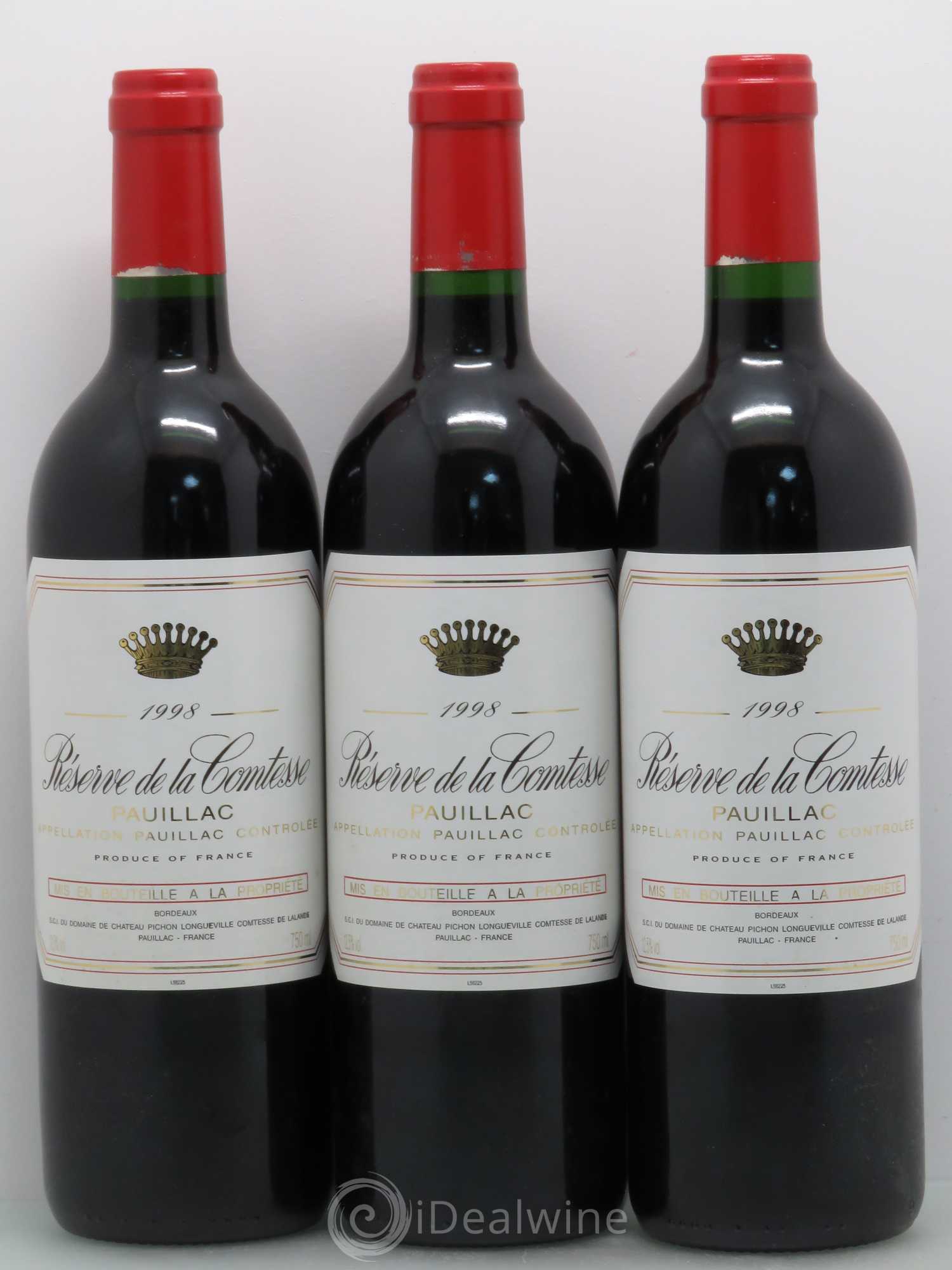 Réserve de la Comtesse Second Vin 1998 - Lot de 12 bouteilles - 2