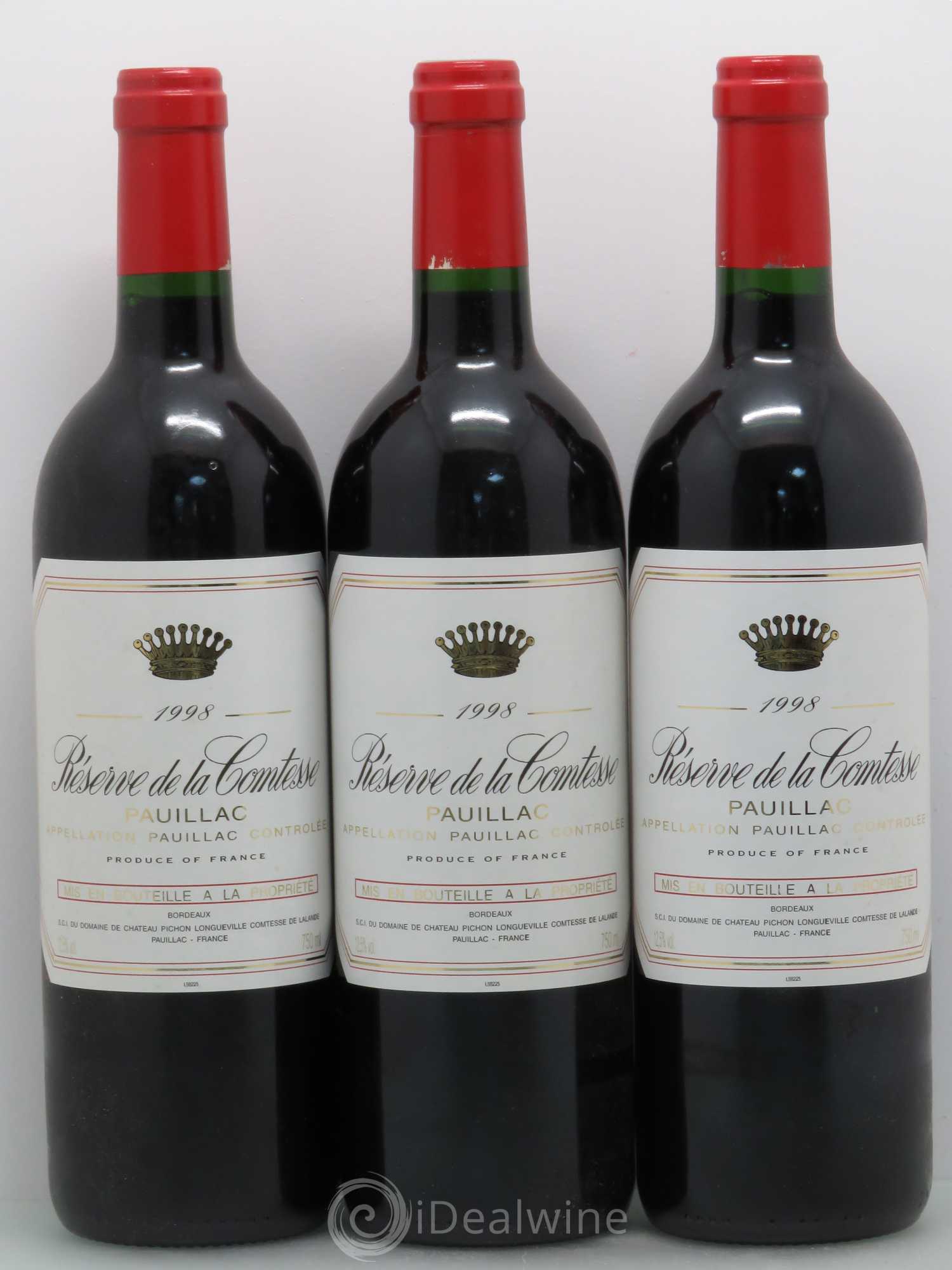 Réserve de la Comtesse Second Vin 1998 - Lot de 12 bouteilles - 4