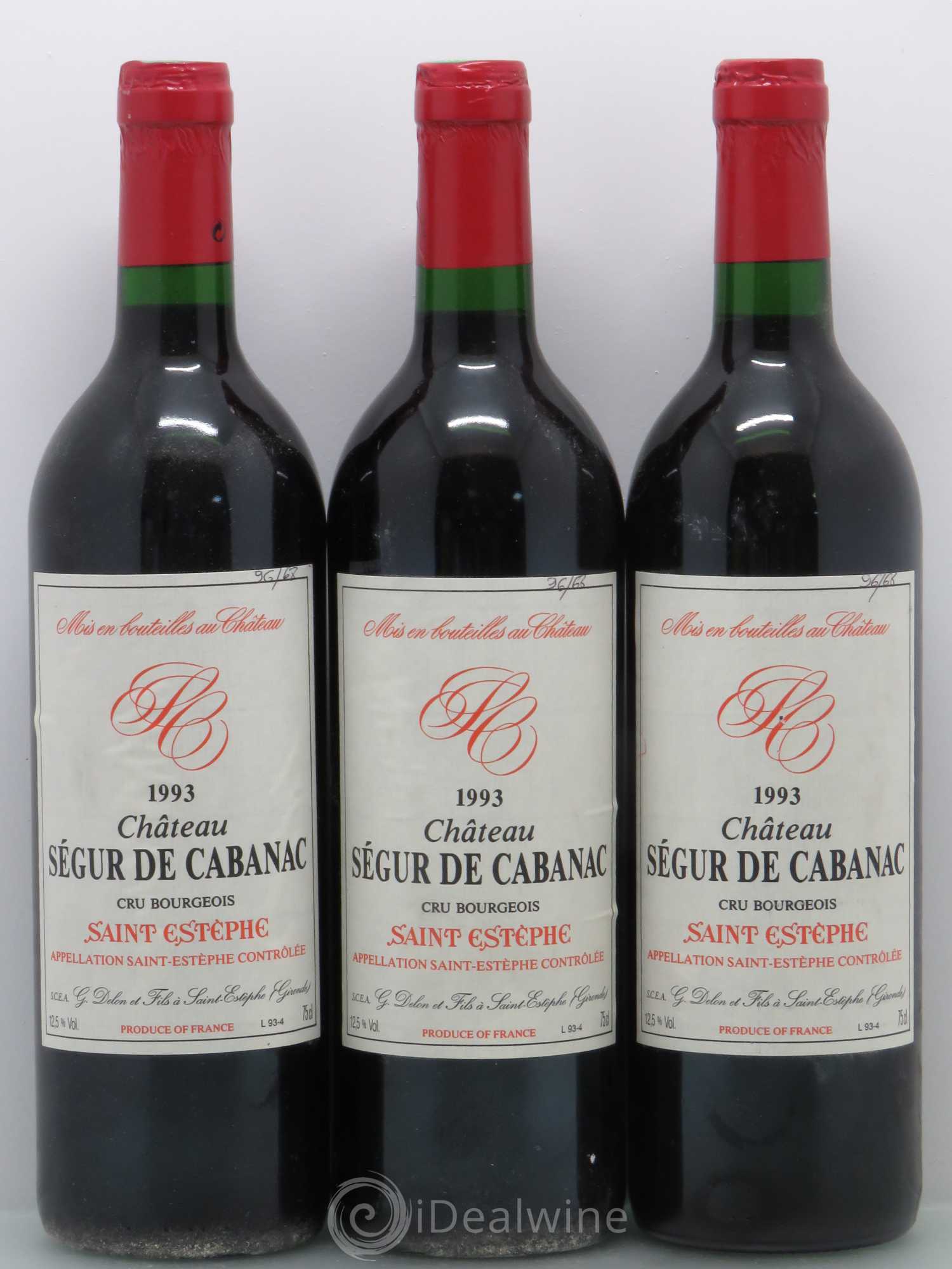 Château Ségur de Cabanac Cru Bourgeois 1993 - Lot de 6 bouteilles - 2