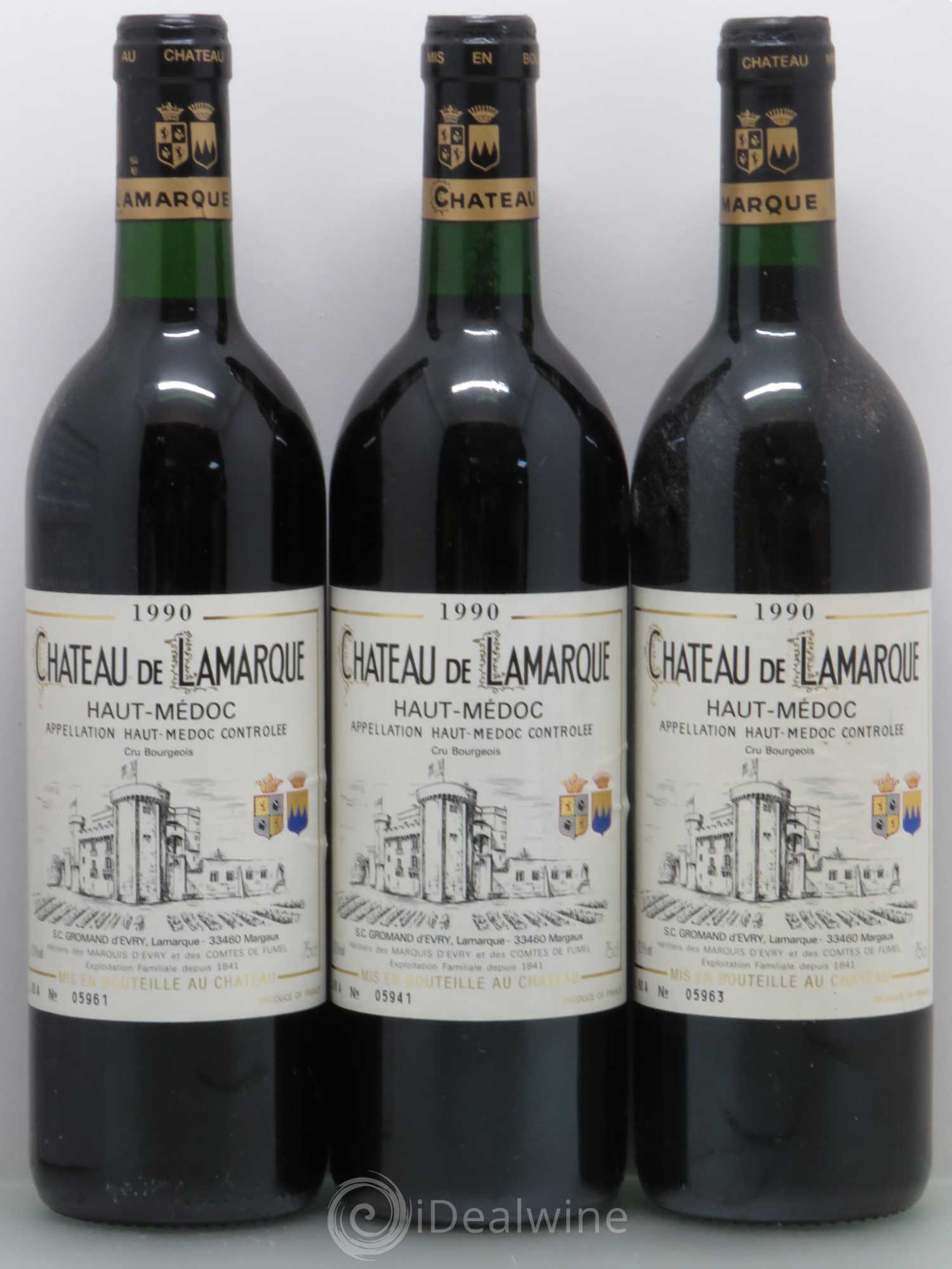 Château de Lamarque Cru Bourgeois 1990 - Lot de 12 bouteilles - 3
