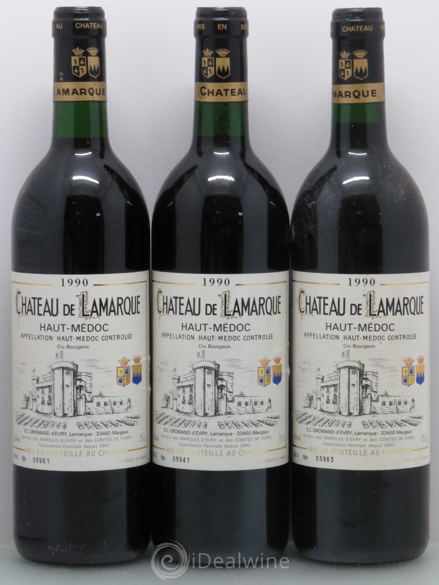 Château de Lamarque Cru Bourgeois 1990 - Lot de 12 bouteilles - 4