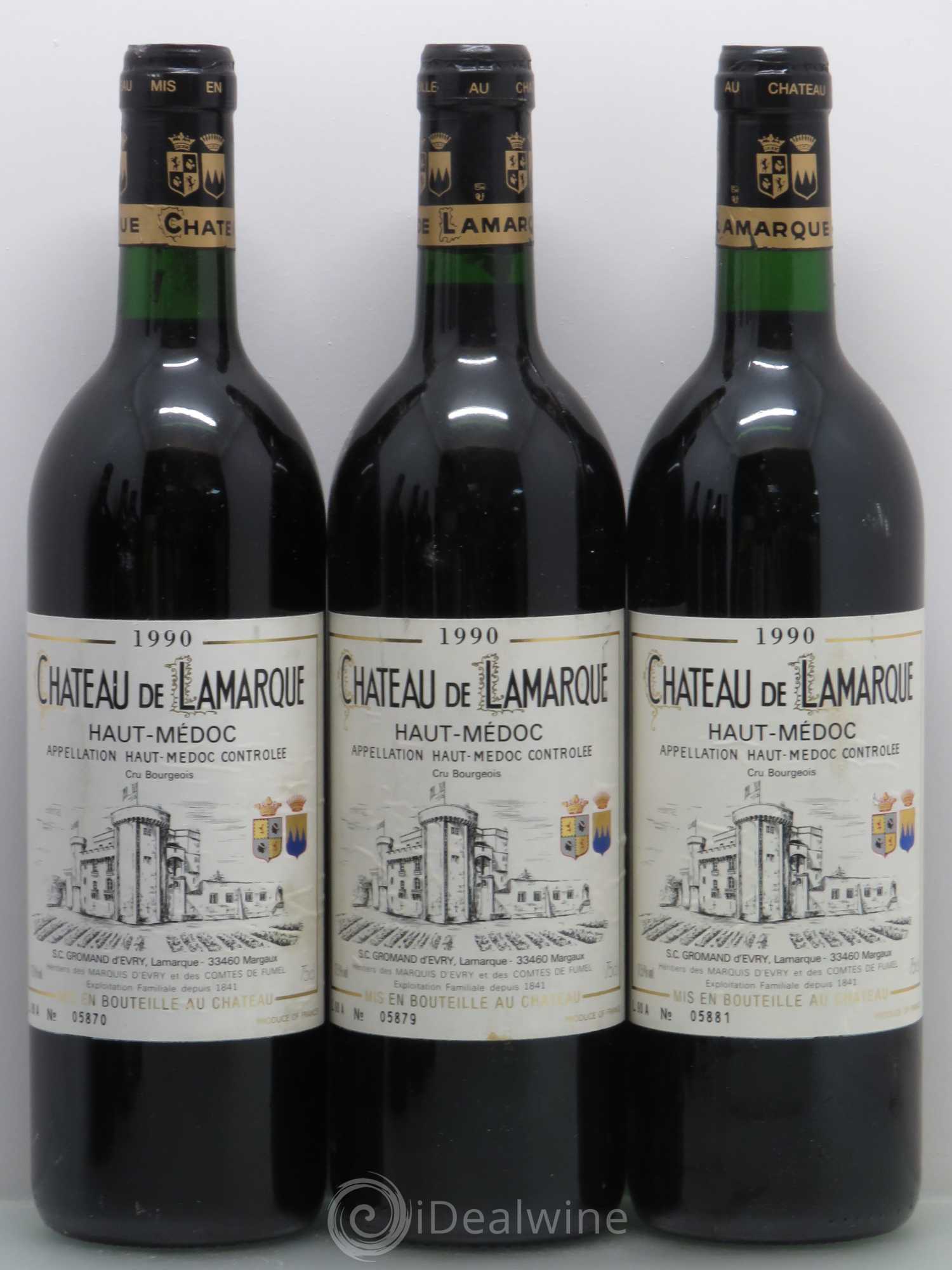 Château de Lamarque Cru Bourgeois 1990 - Lot de 12 bouteilles - 3