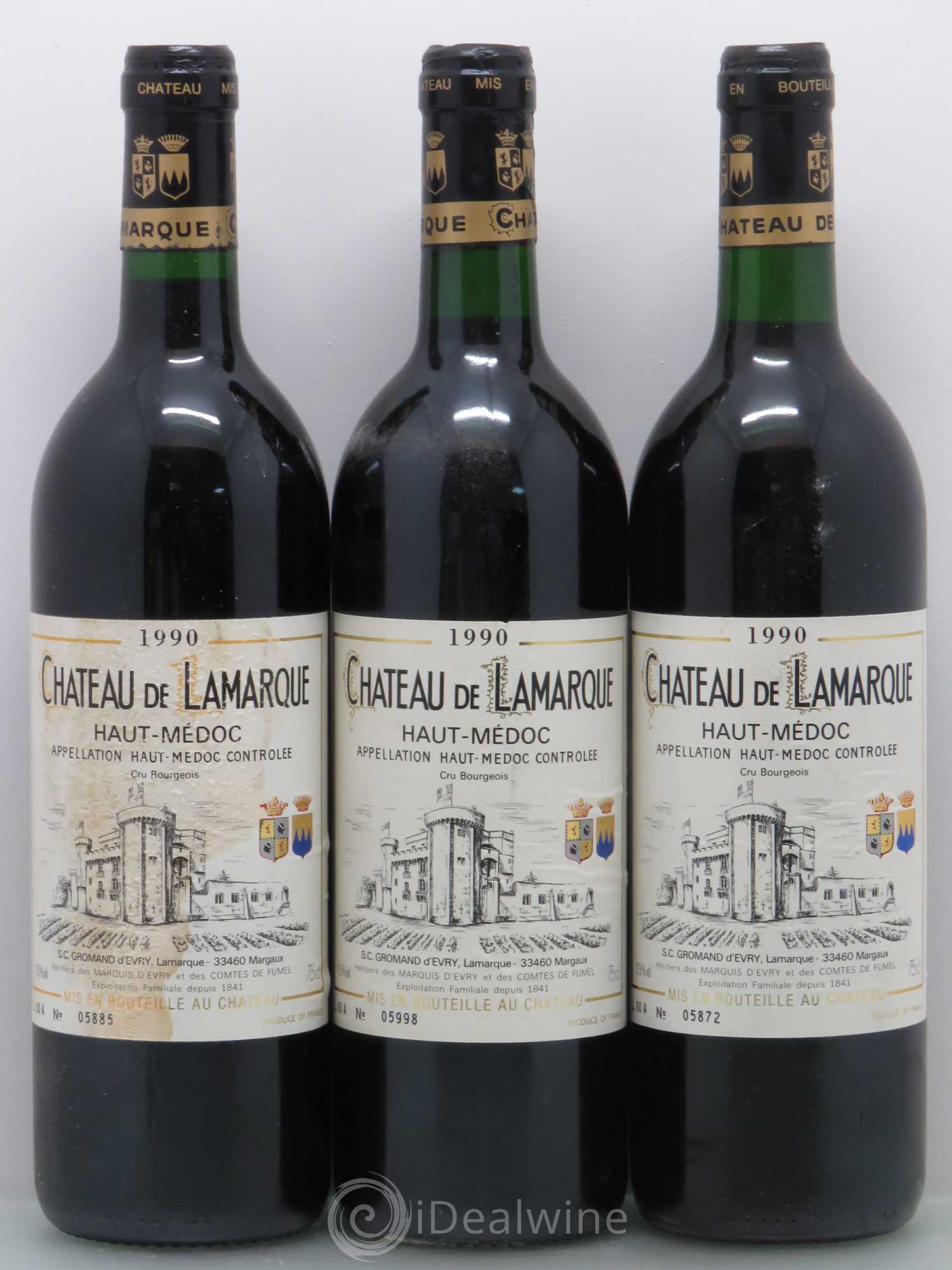 Château de Lamarque Cru Bourgeois 1990 - Lot de 12 bouteilles - 4