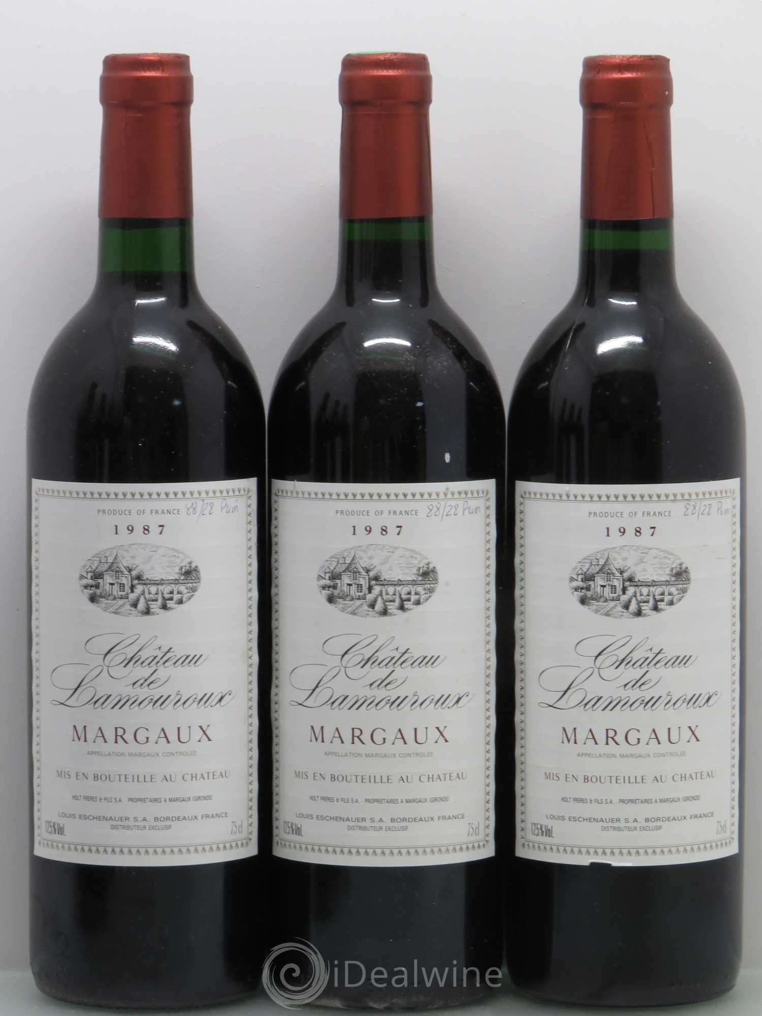 Bordeaux 1987 - Posten von 6 Flaschen - 2