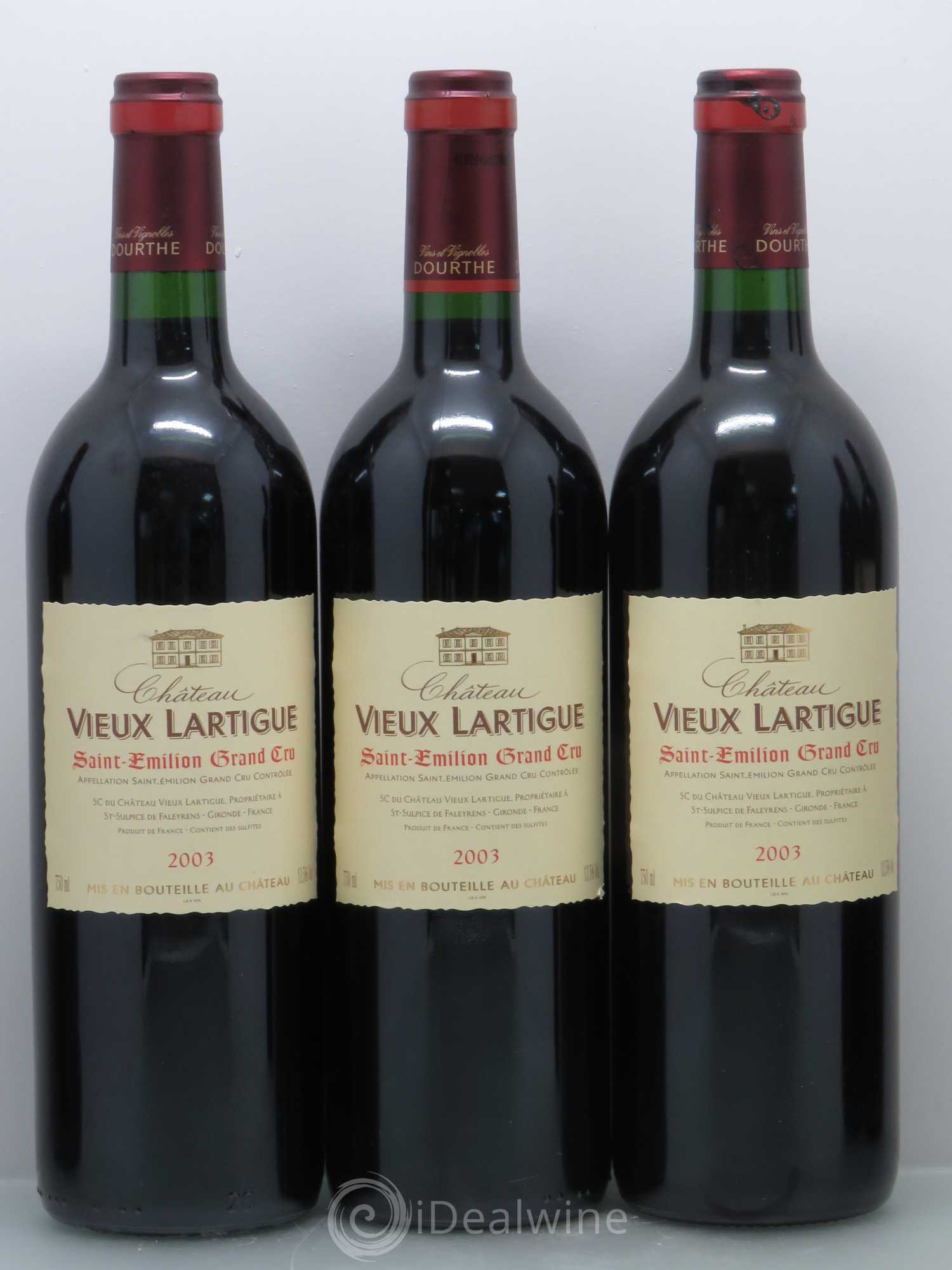 Saint-Émilion Château Vieux Lartigue 2003 - Posten von 6 Flaschen - 1