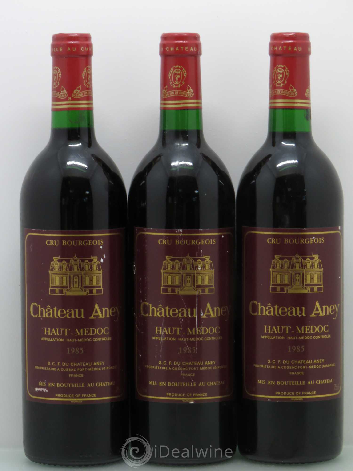 Haut Médoc Chateau Aney 1985 - Lot de 3 bouteilles - 0