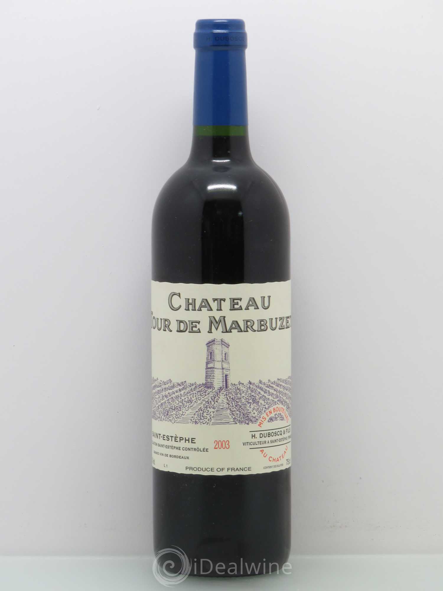 Saint-Estèphe Tour de Marbuzet 2003 - Posten von 1 Flasche - 0