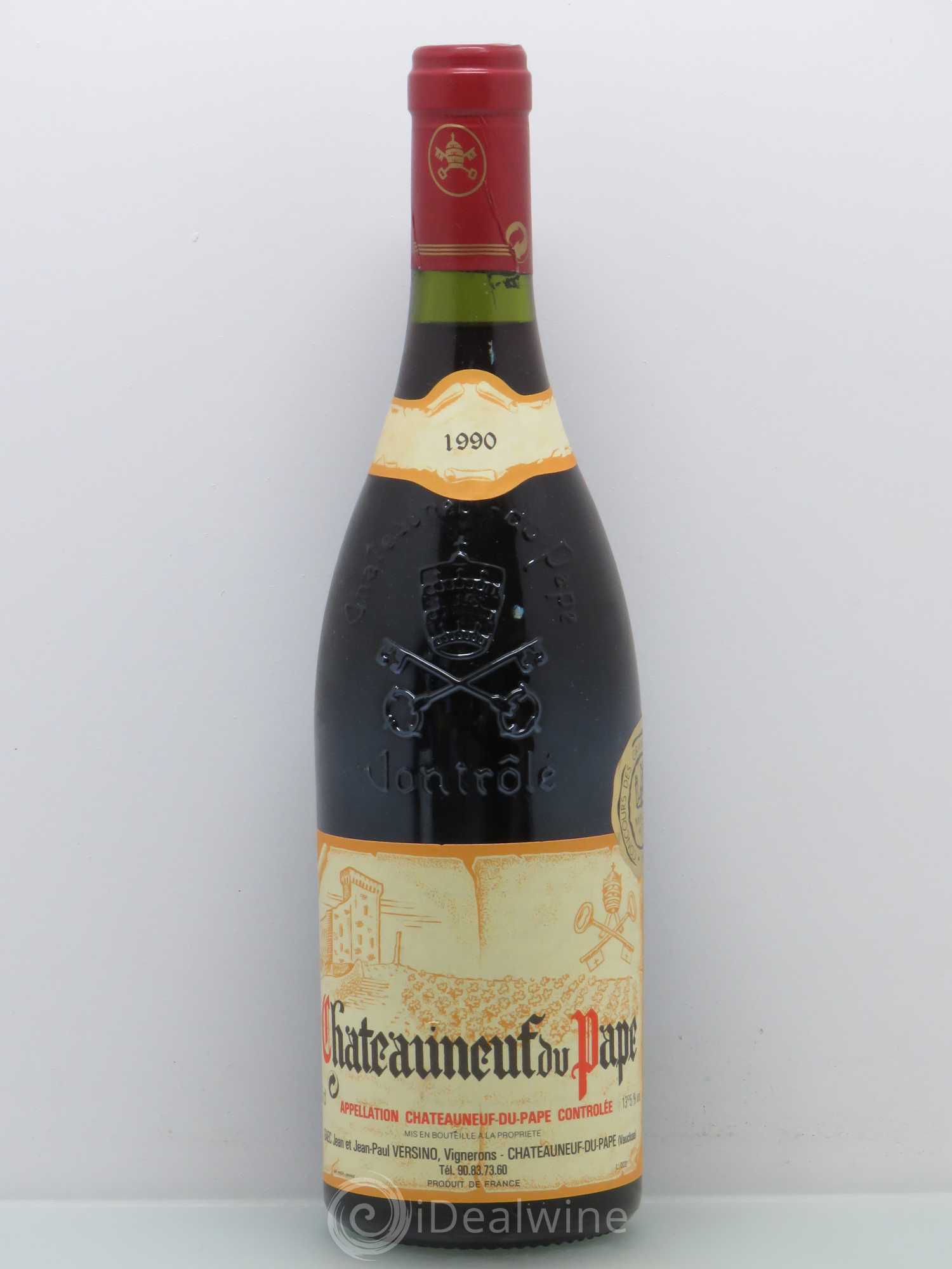 Châteauneuf-du-Pape Versino 1990 - Lot de 1 bouteille - 0