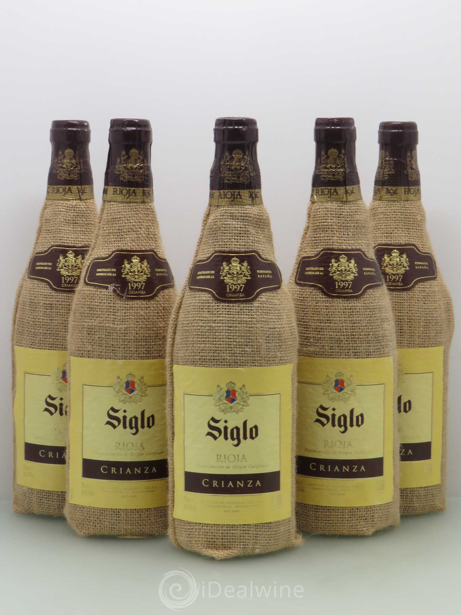 Rioja DOCA Siglo Crianza 1997 - Lot of 5 bottles - 0