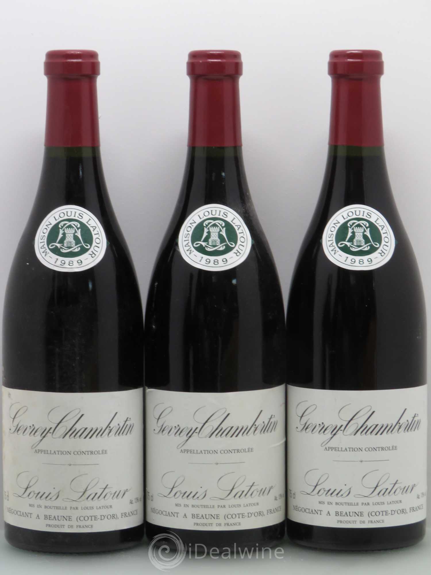 Gevrey-Chambertin Latour 1989 - Lot de 5 bouteilles - 1