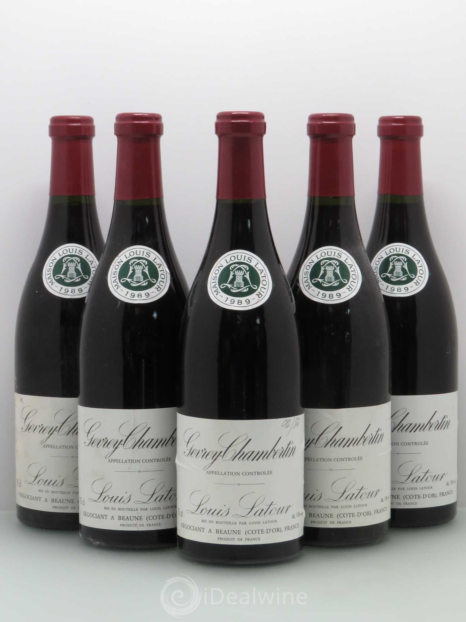 Gevrey-Chambertin Latour 1989 - Lot de 5 bouteilles - 0