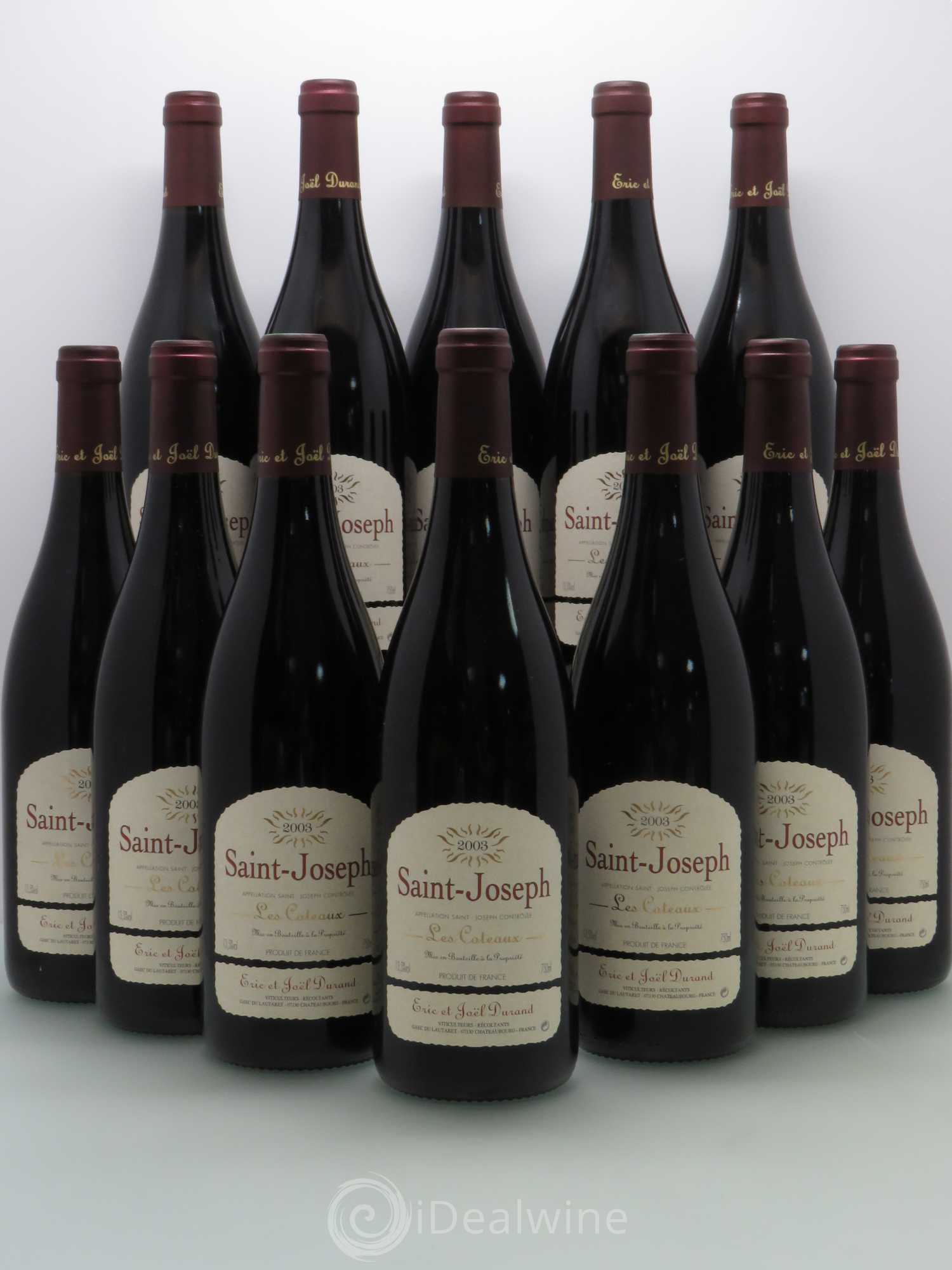 Saint-Joseph Les Coteaux Durand 2003 - Posten von 12 Flaschen - 0