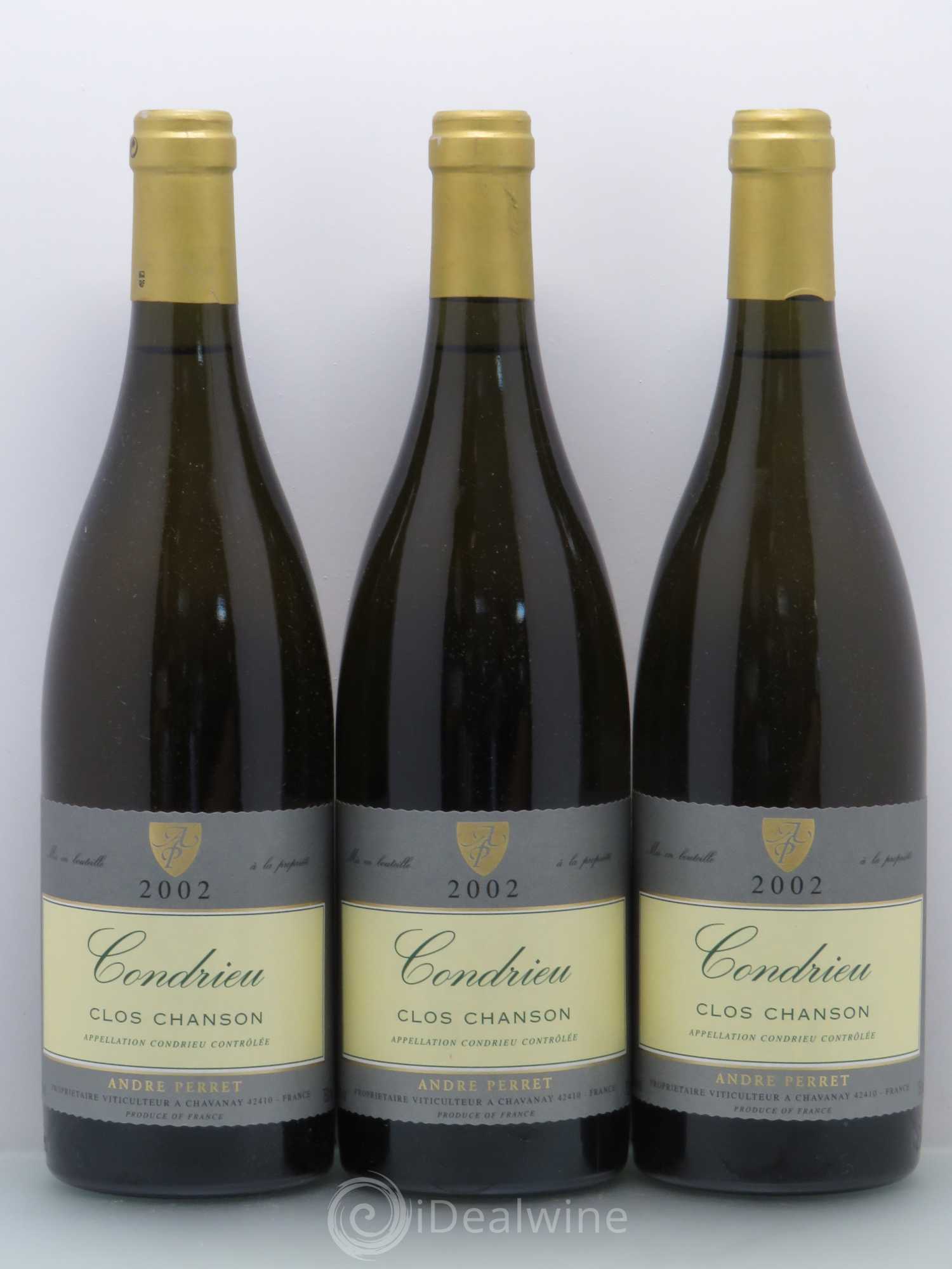 Condrieu André Perret Clos chanson 2002 - Posten von 6 Flaschen - 1