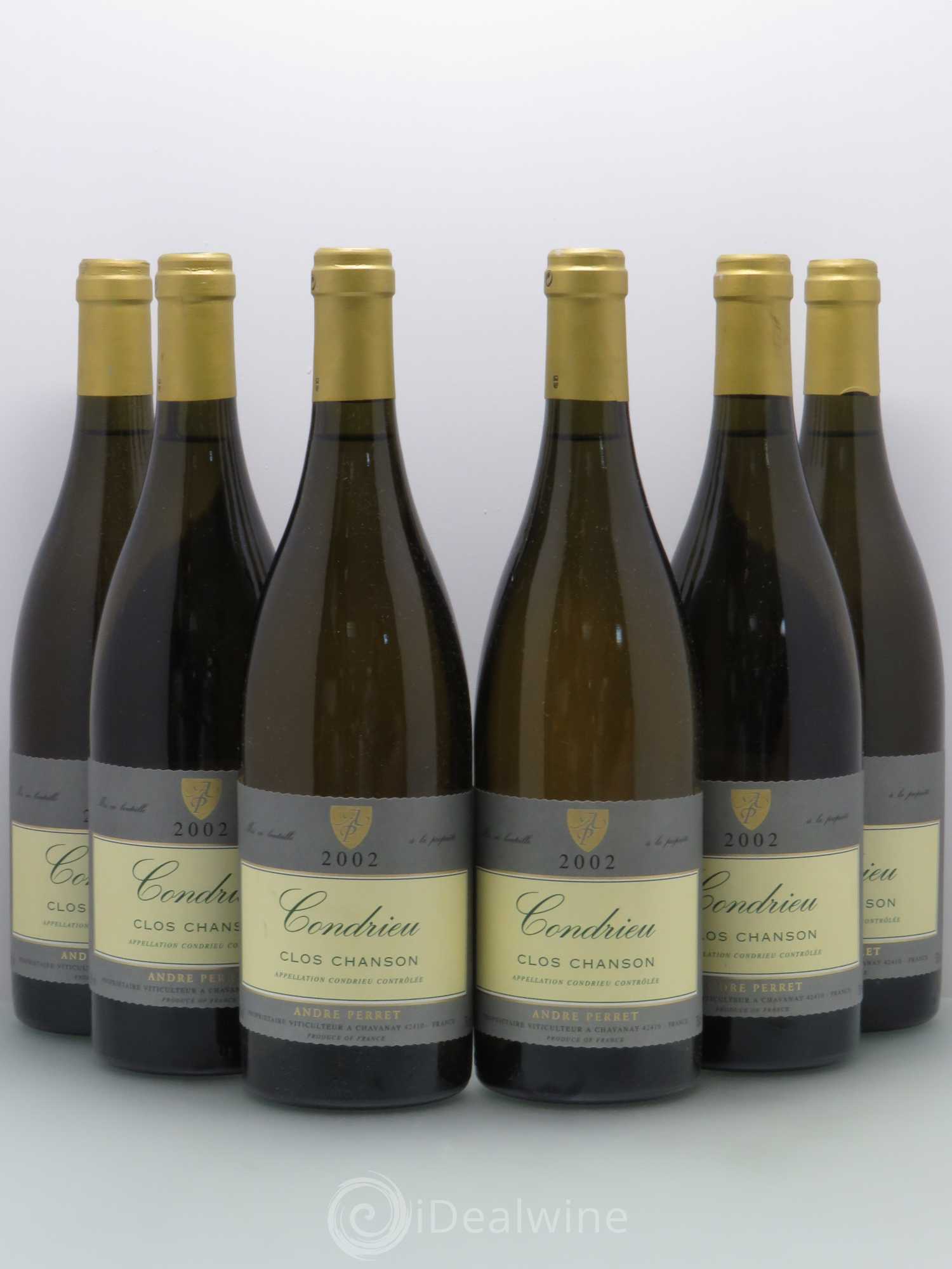 Condrieu André Perret Clos chanson 2002 - Posten von 6 Flaschen - 0