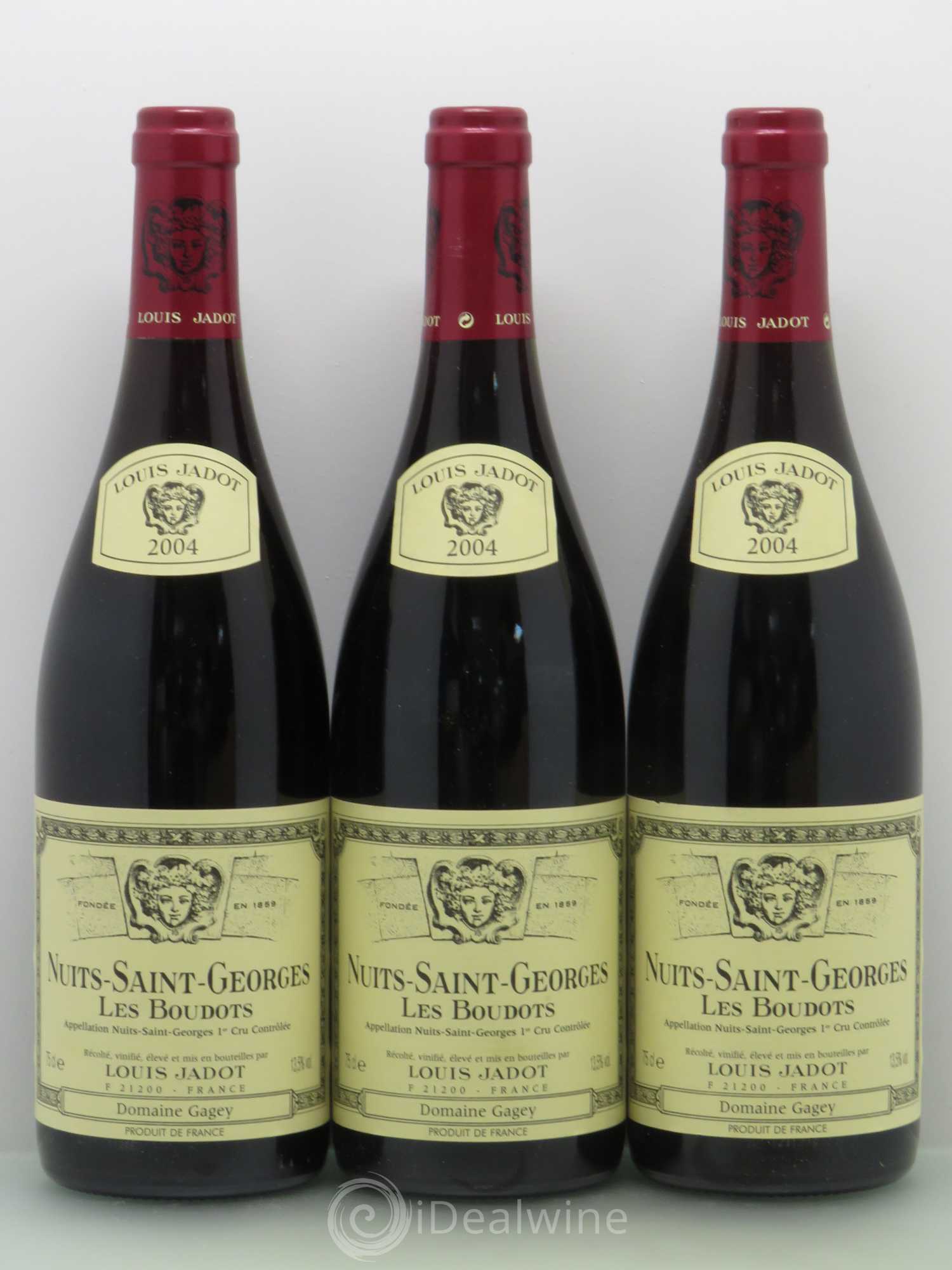 Nuits-Saint-Georges 1er Cru Les Boudots Jadot 2004 - Posten von 3 Flaschen - 0