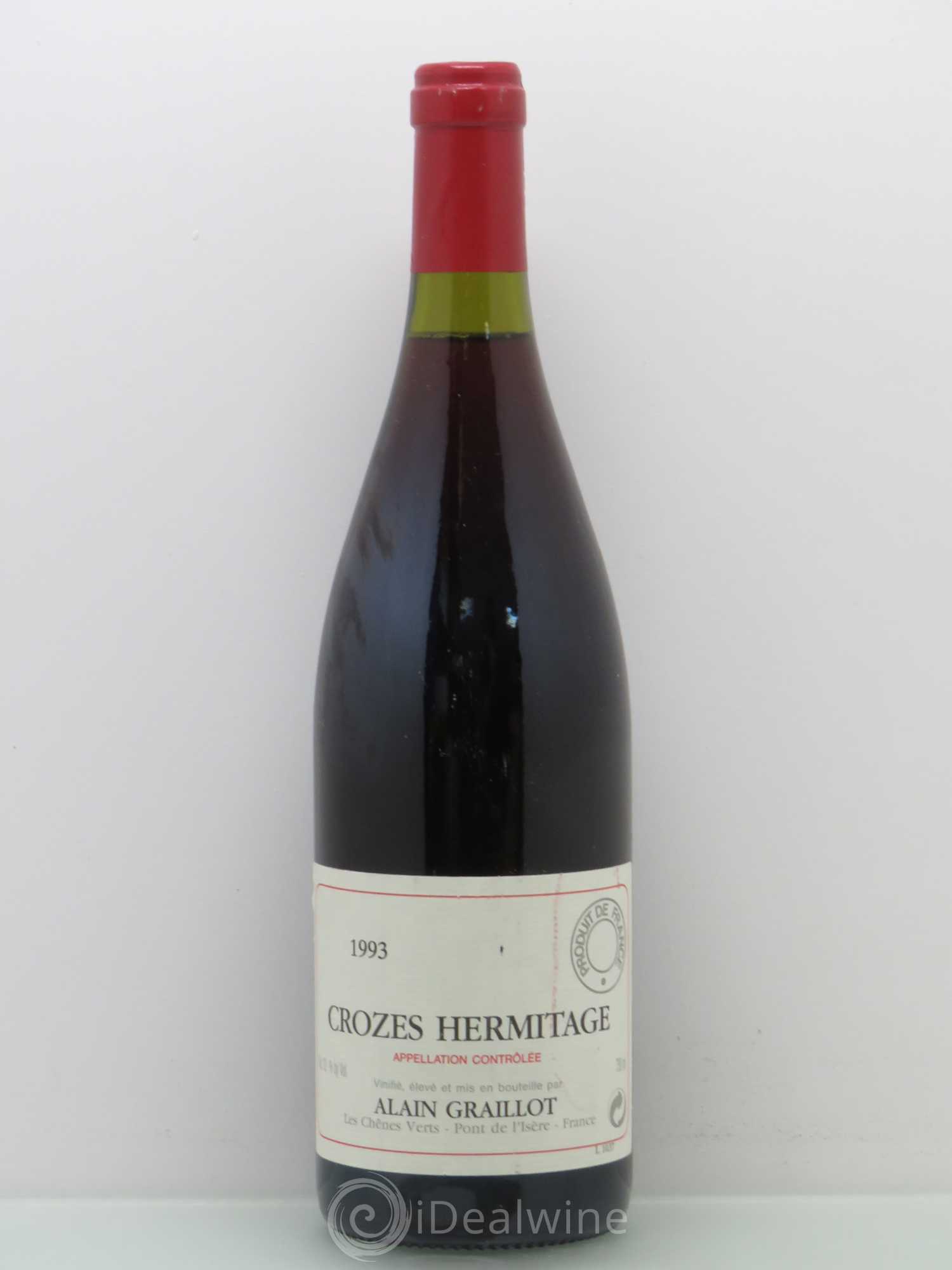 Crozes-Hermitage Domaine Graillot 1993 - Lot de 1 bouteille - 0
