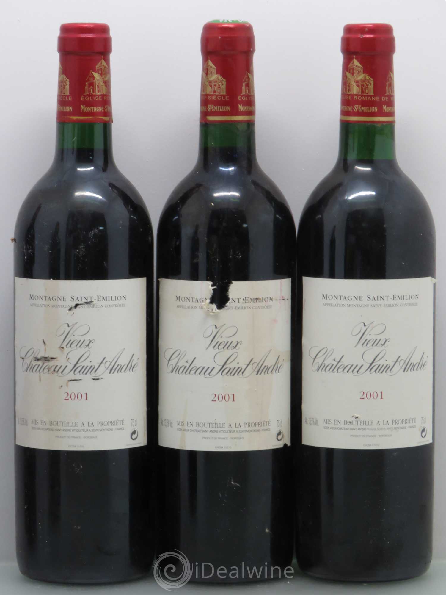 Vieux Château Saint-André 2001 - Lot de 5 bouteilles - 1