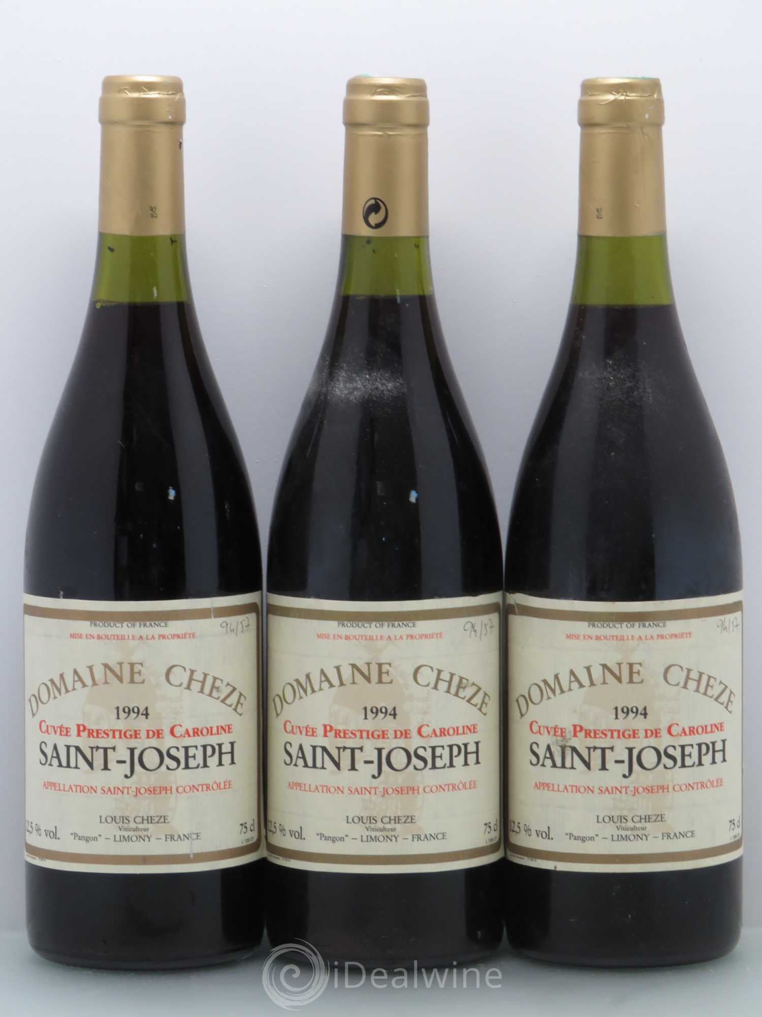 Saint-Joseph Caroline Louis Cheze (Domaine) Prestige de Caroline 1994 - Lot de 6 bouteilles - 2