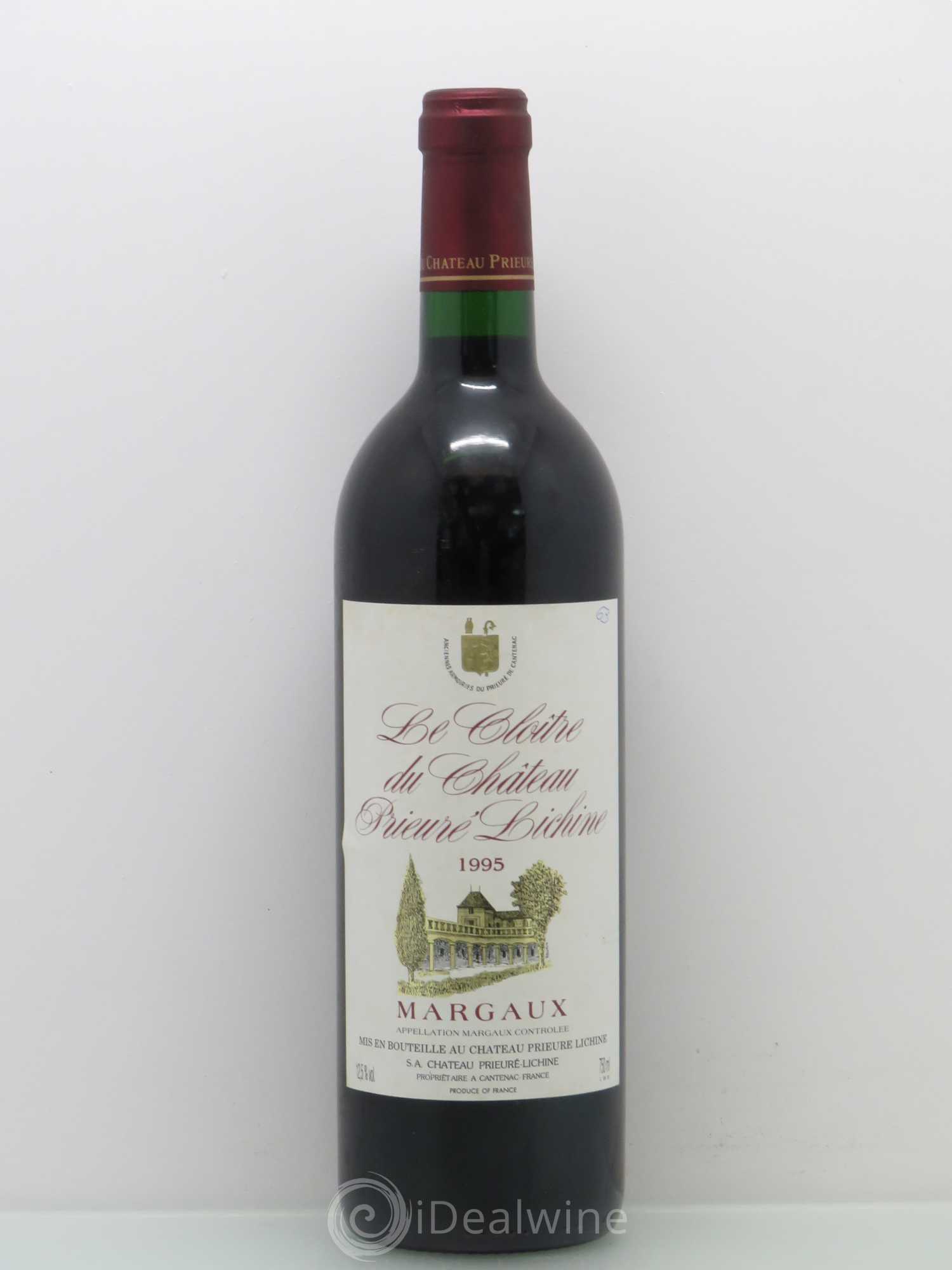 Cloître de Prieuré Lichine 1995 - Lot de 1 bouteille - 0