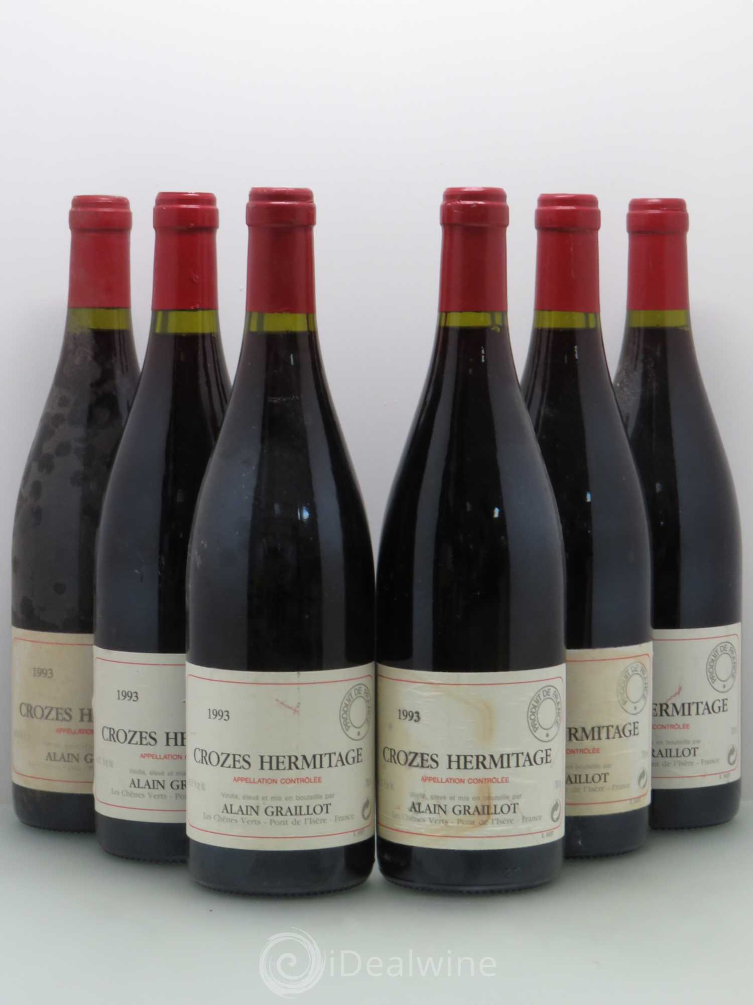 Crozes-Hermitage Domaine Graillot 1993 - Lot de 6 bouteilles - 0