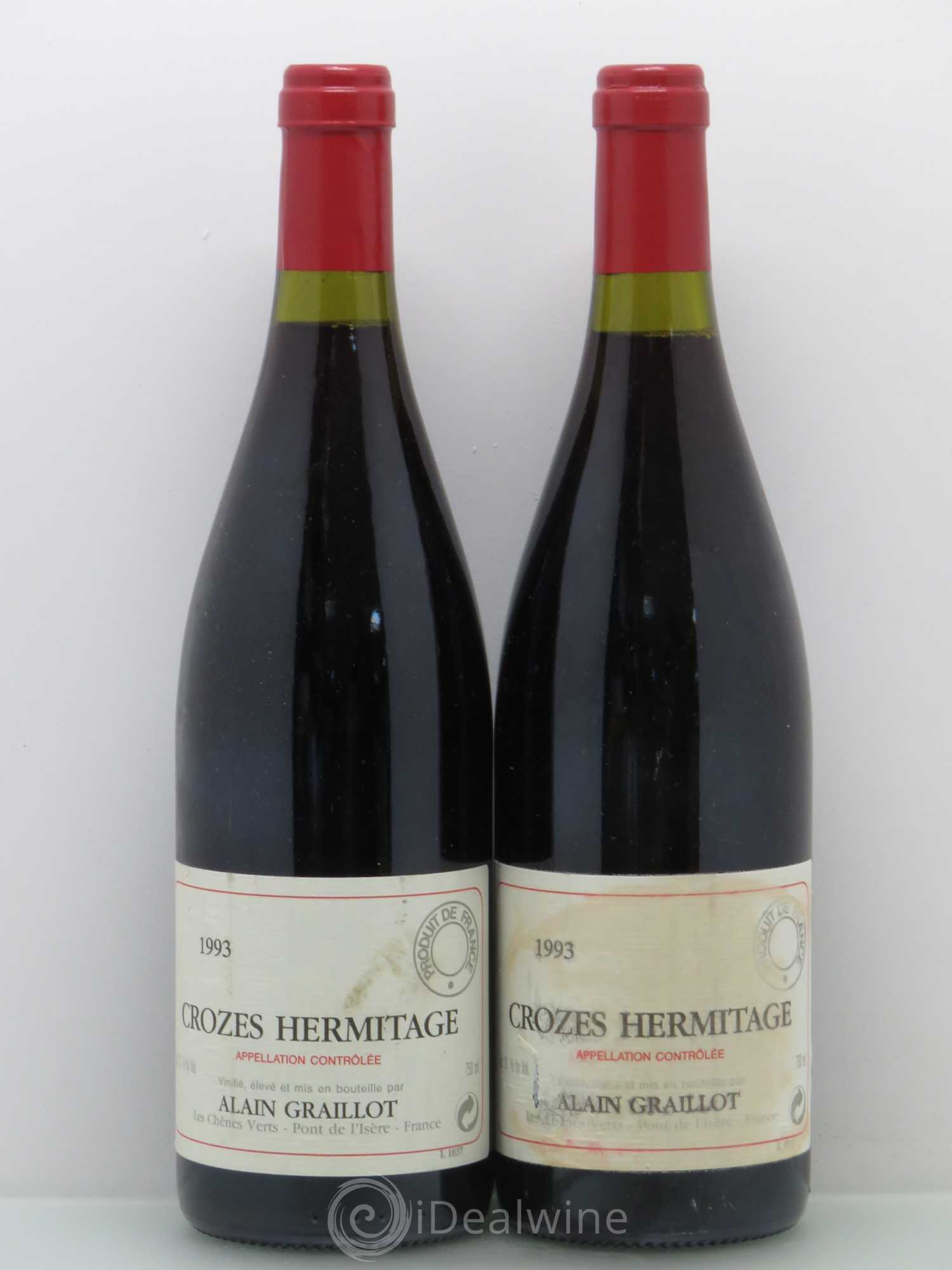 Crozes-Hermitage Domaine Graillot 1993 - Lot de 2 bouteilles - 0