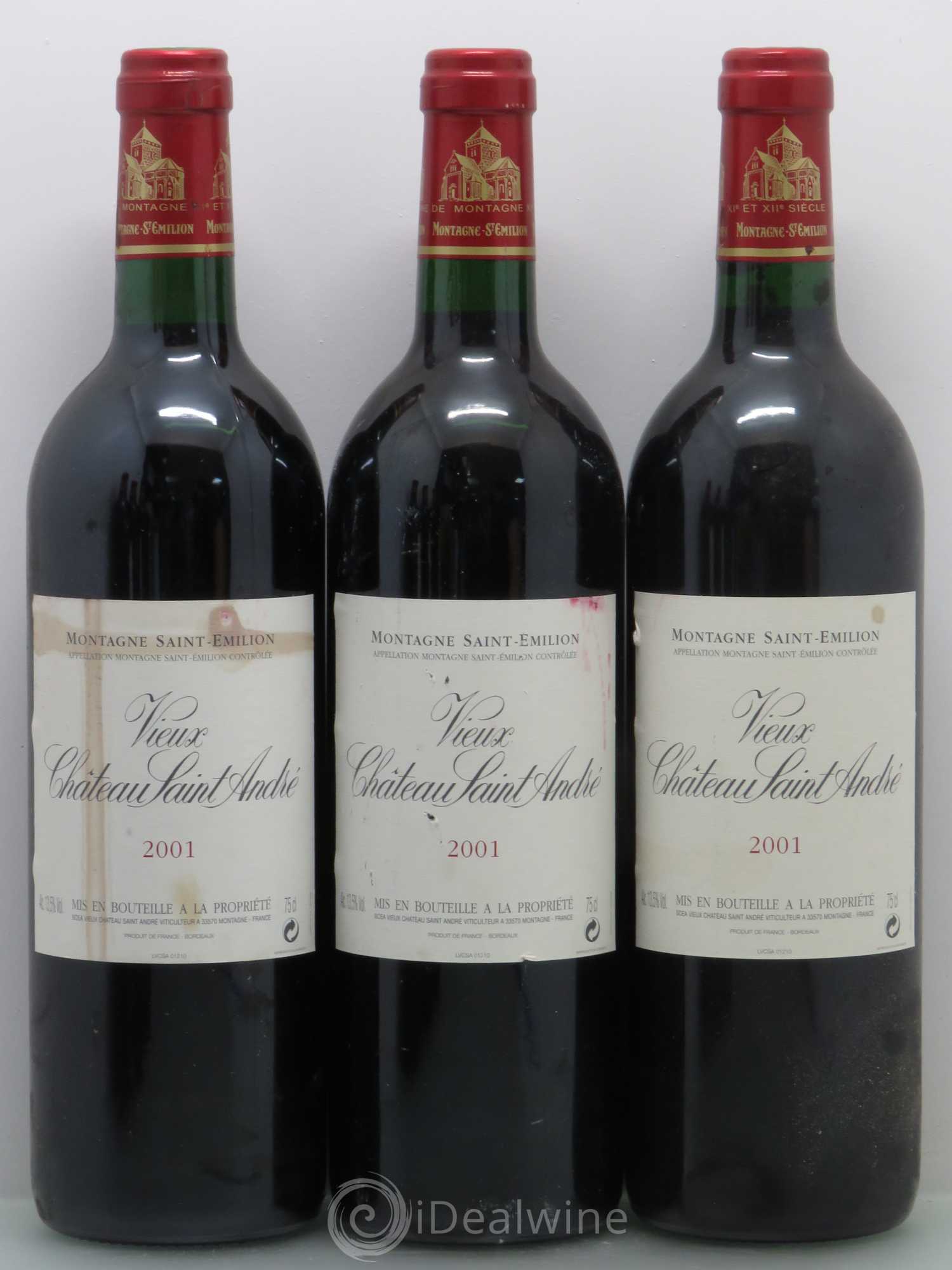 Vieux Château Saint-André 2001 - Lot de 6 bouteilles - 1