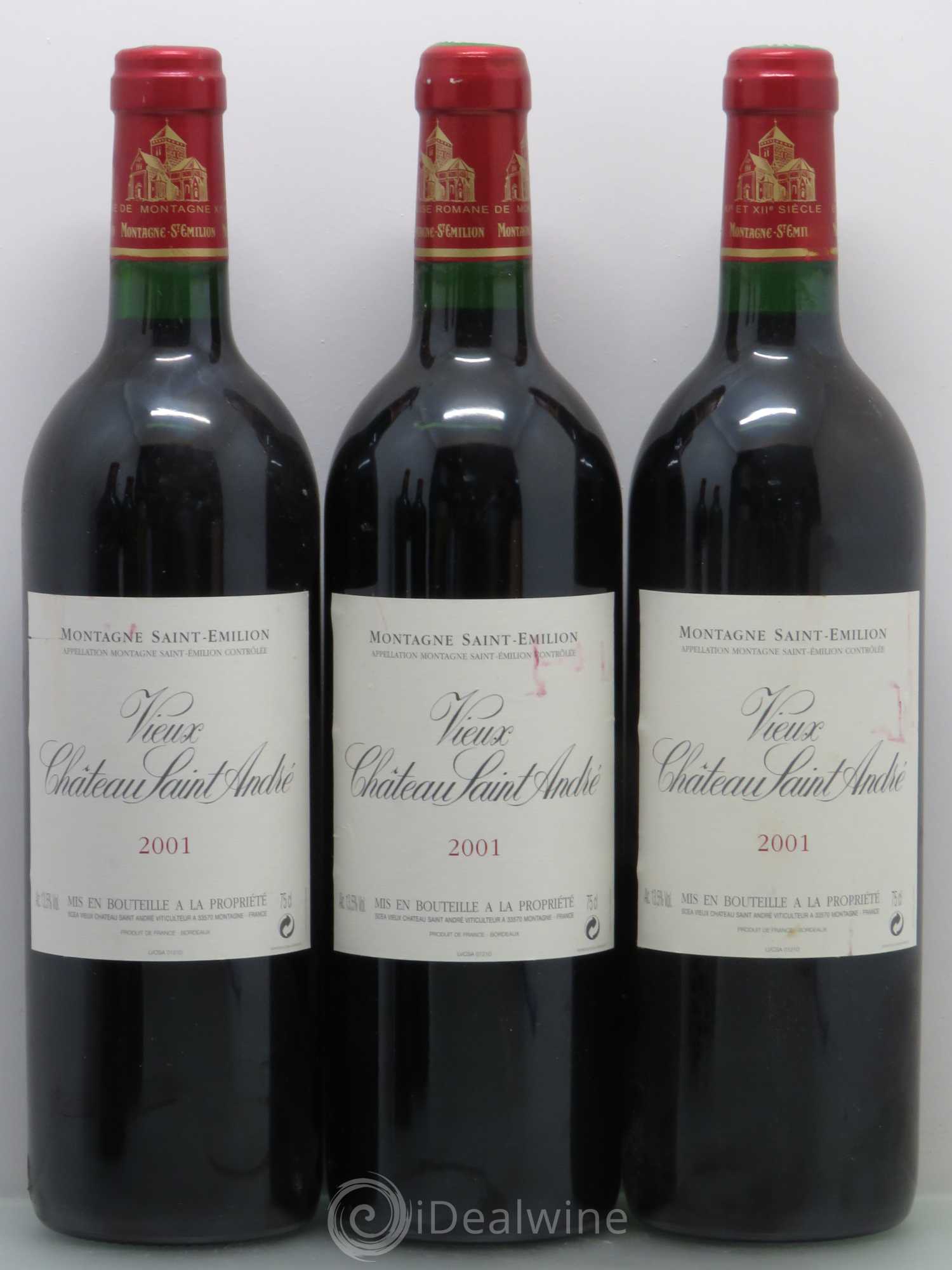 Vieux Château Saint-André 2001 - Lot de 5 bouteilles - 1