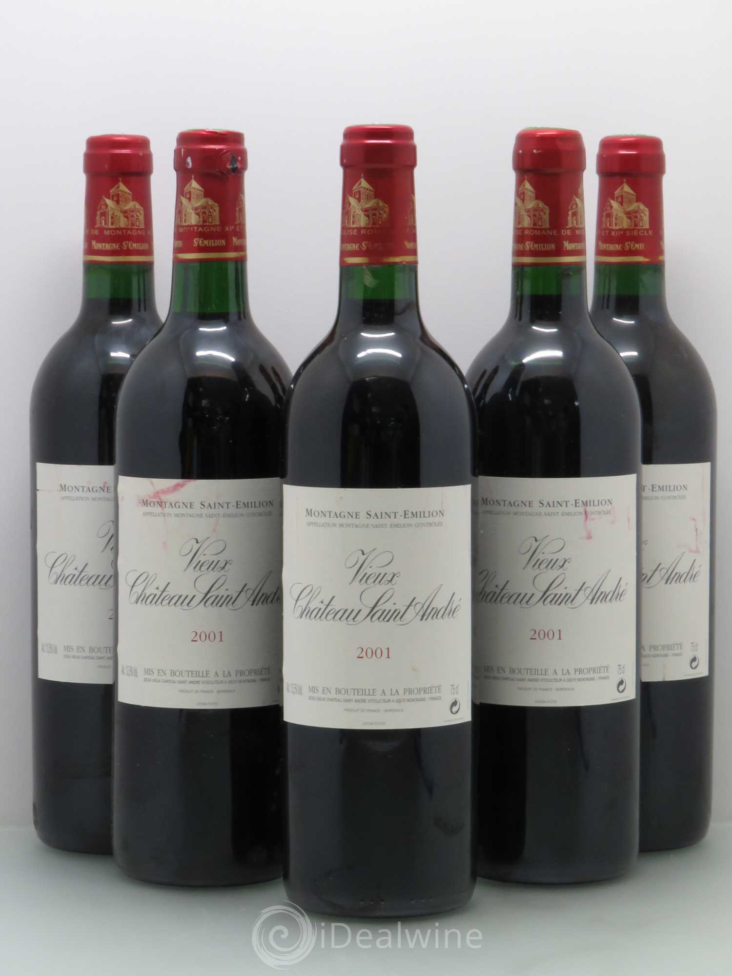 Vieux Château Saint-André 2001 - Lot de 5 bouteilles - 0