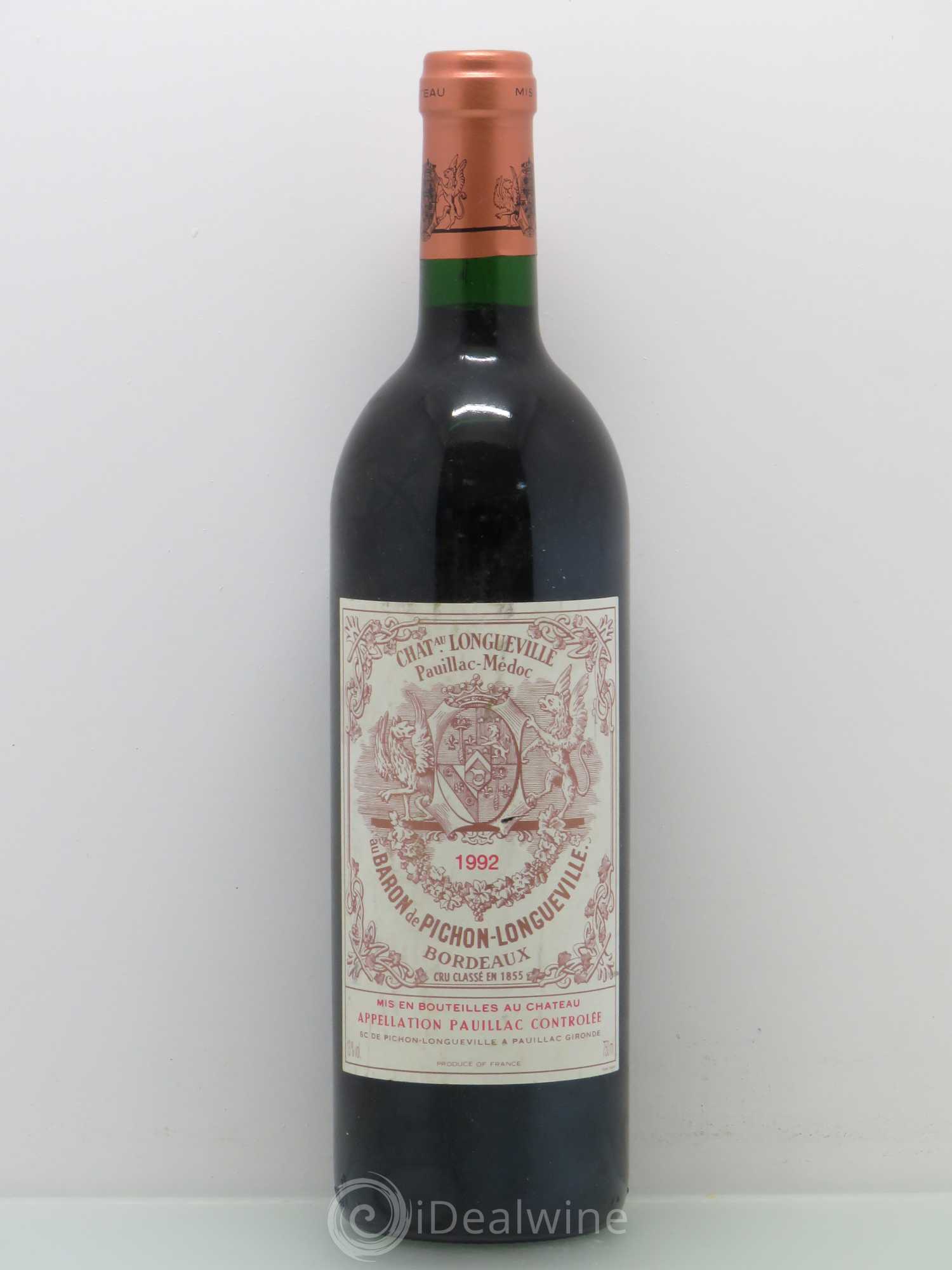 Pauillac Château Longueville Baron Pichon Longueville 1992 - Posten von 1 Flasche - 0