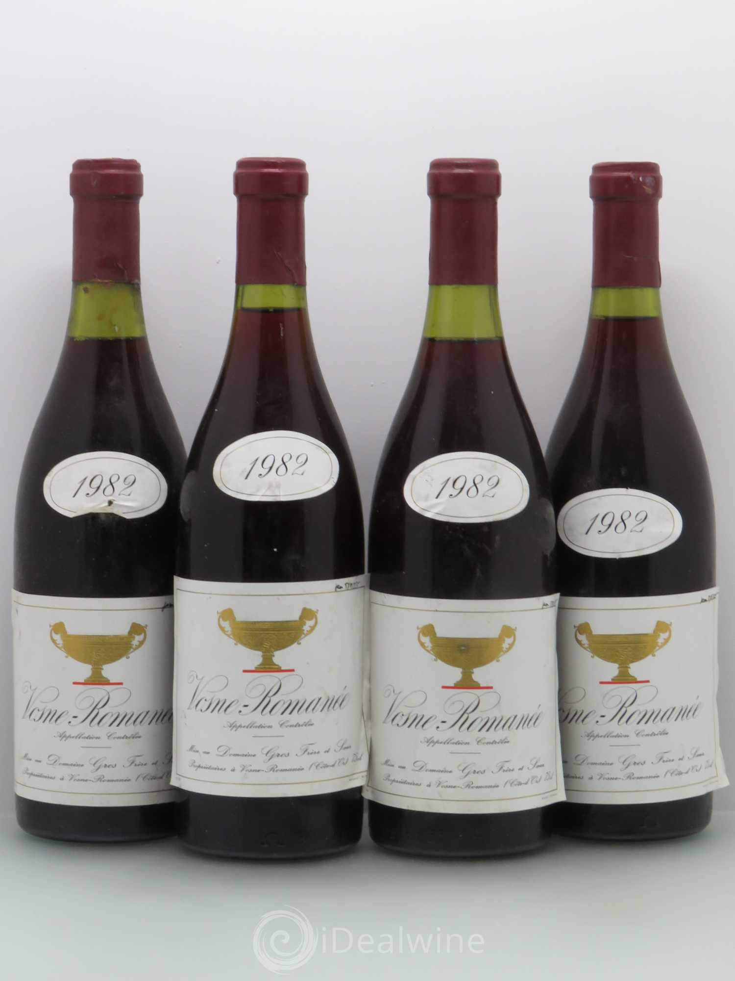Vosne-Romanée Gros Frère & Soeur 1982 - Lot de 4 bouteilles - 0