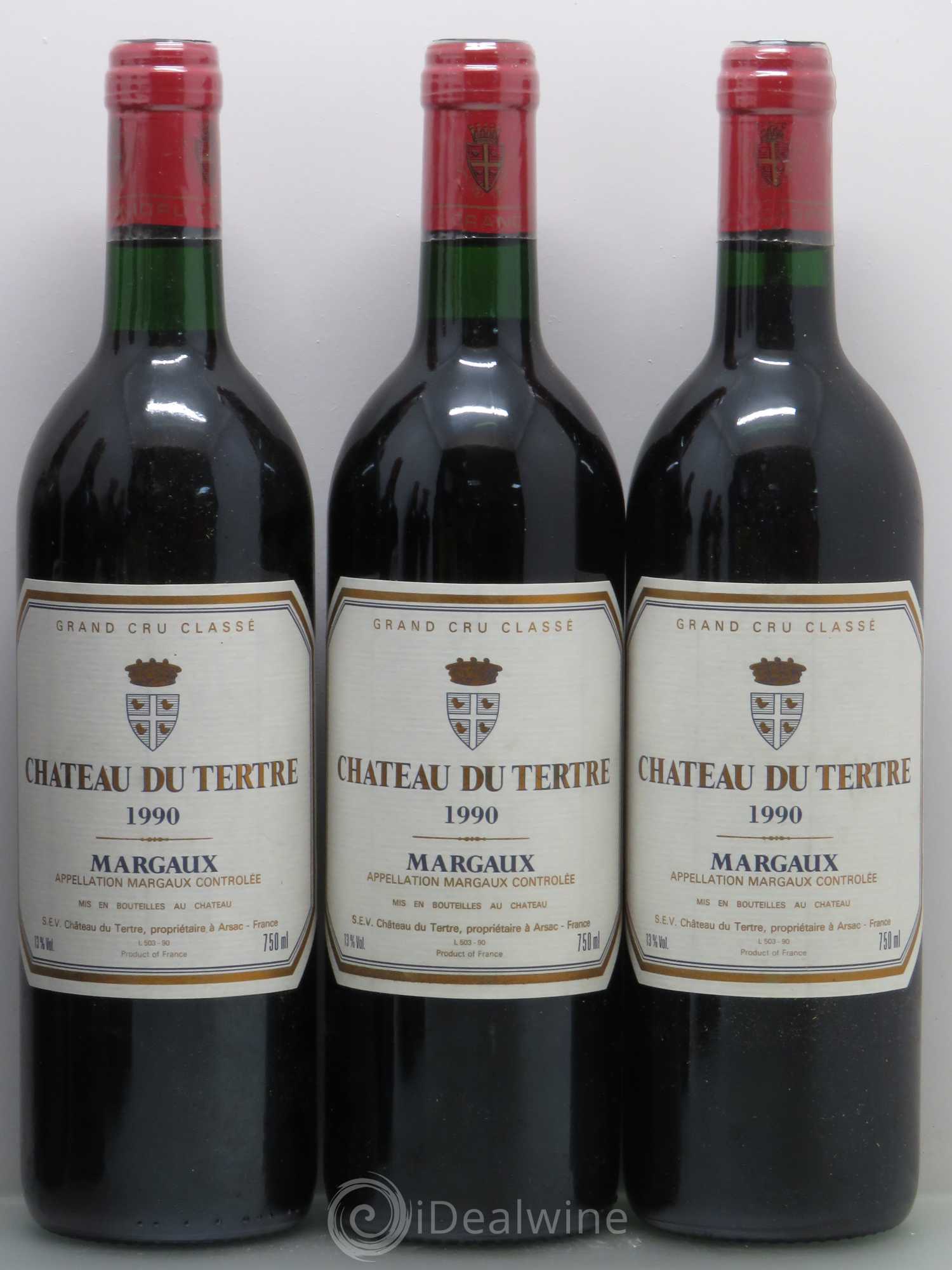 Château du Tertre 5ème Grand Cru Classé 1990 - Lot de 7 bouteilles - 2