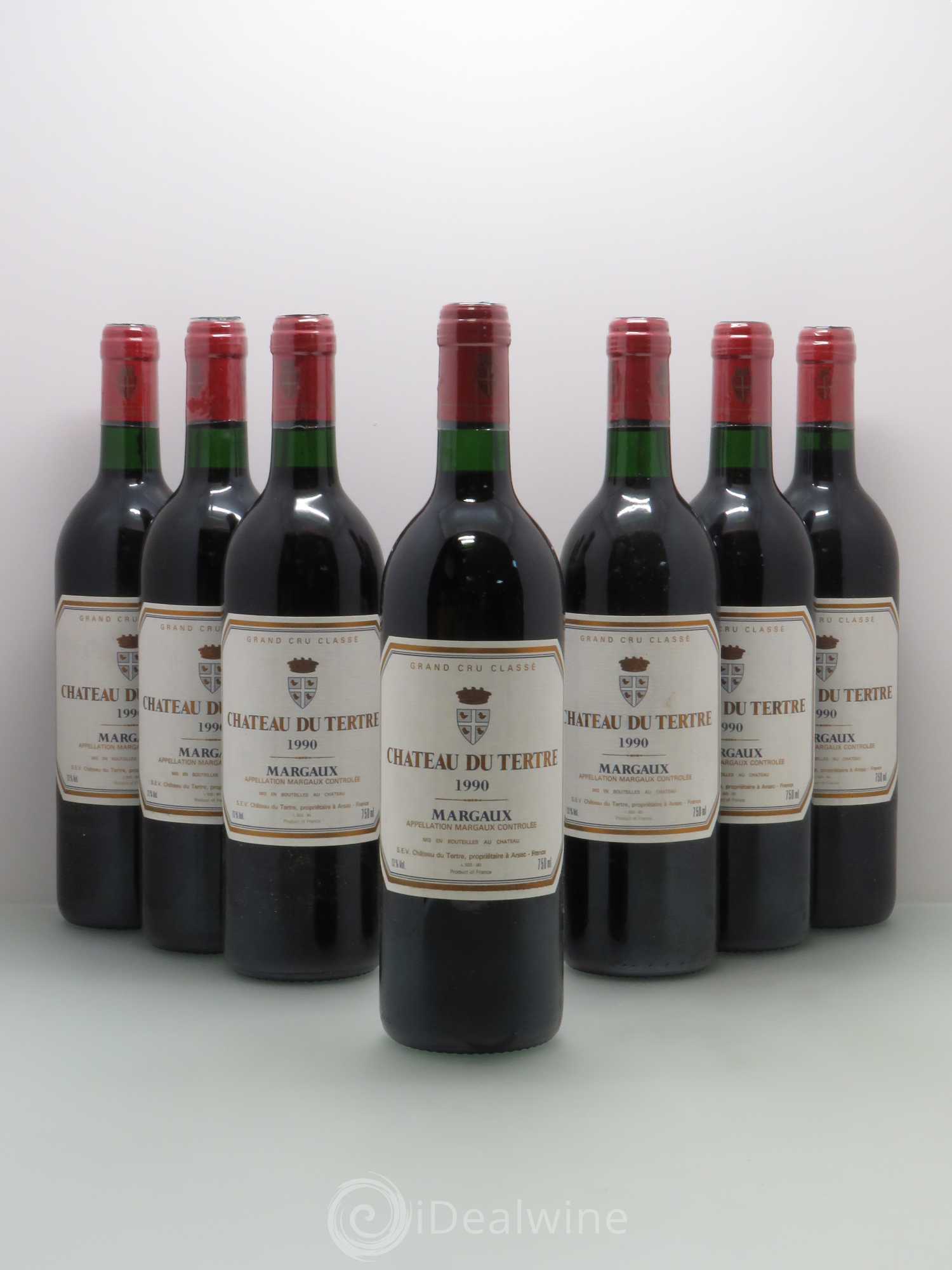 Château du Tertre 5ème Grand Cru Classé 1990 - Lot de 7 bouteilles - 0