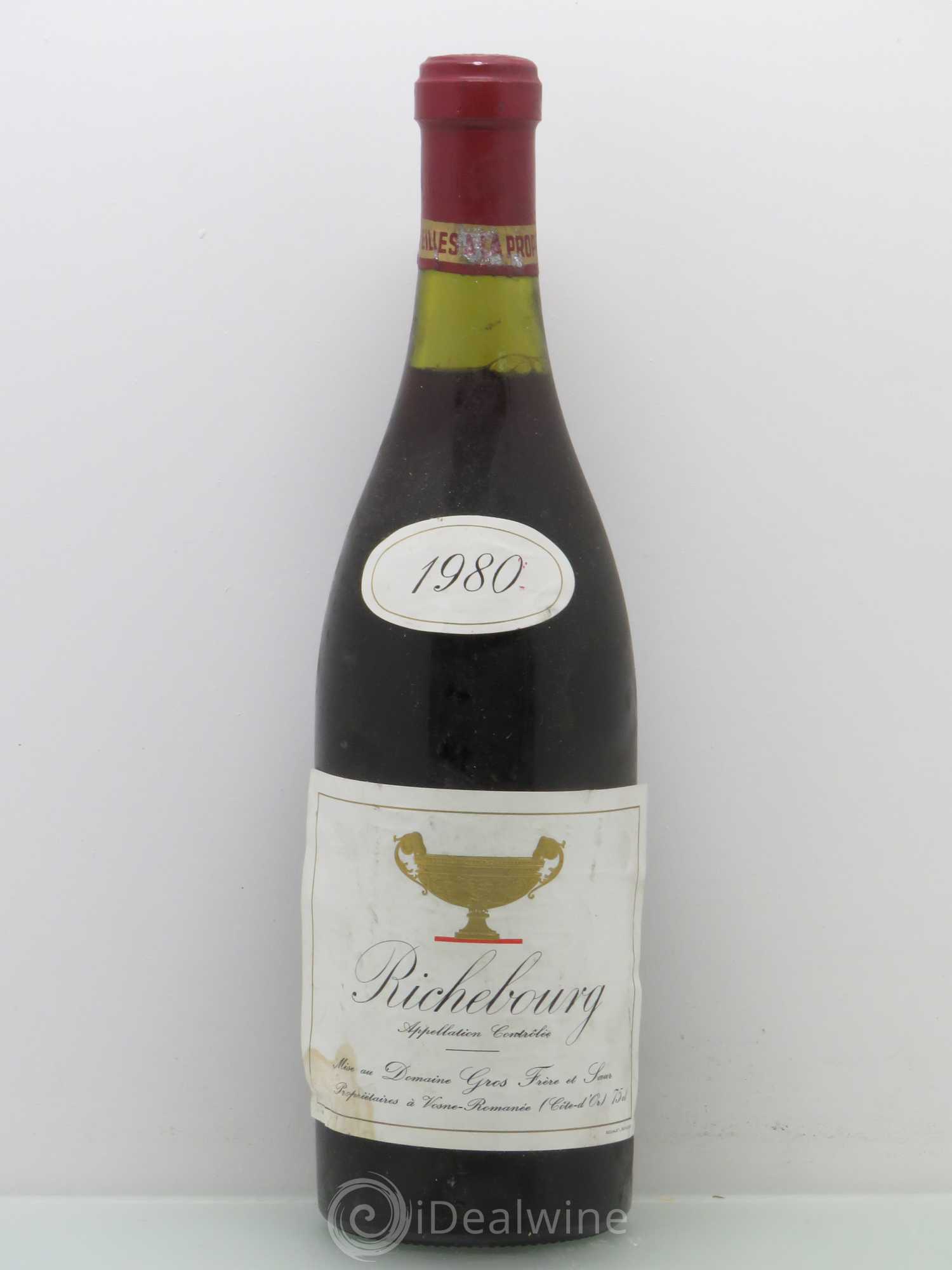 Richebourg Grand Cru Gros Frère & Soeur 1980 - Lot de 1 bouteille - 0