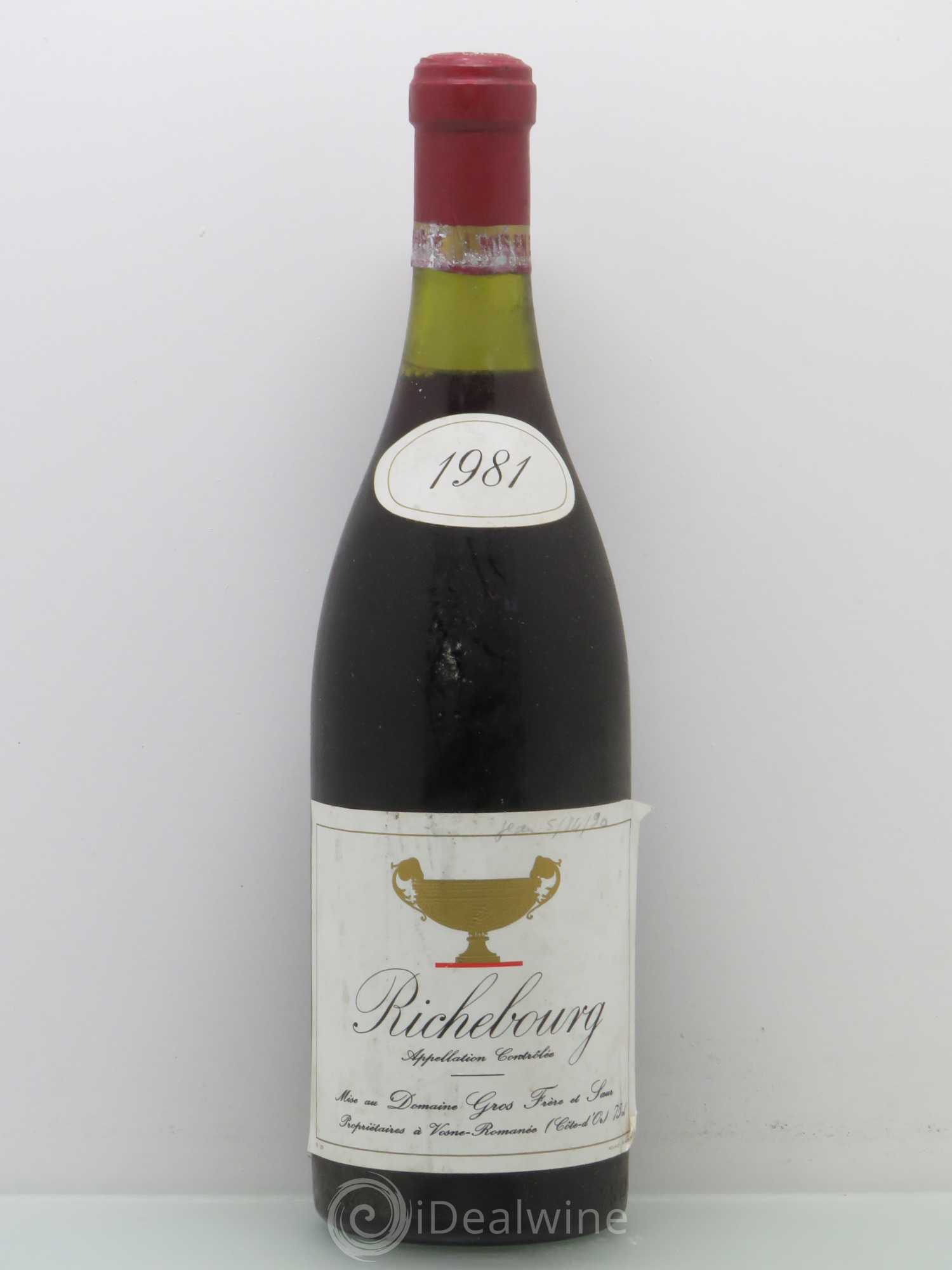 Richebourg Grand Cru Gros Frère & Soeur 1981 - Lot de 1 bouteille - 0