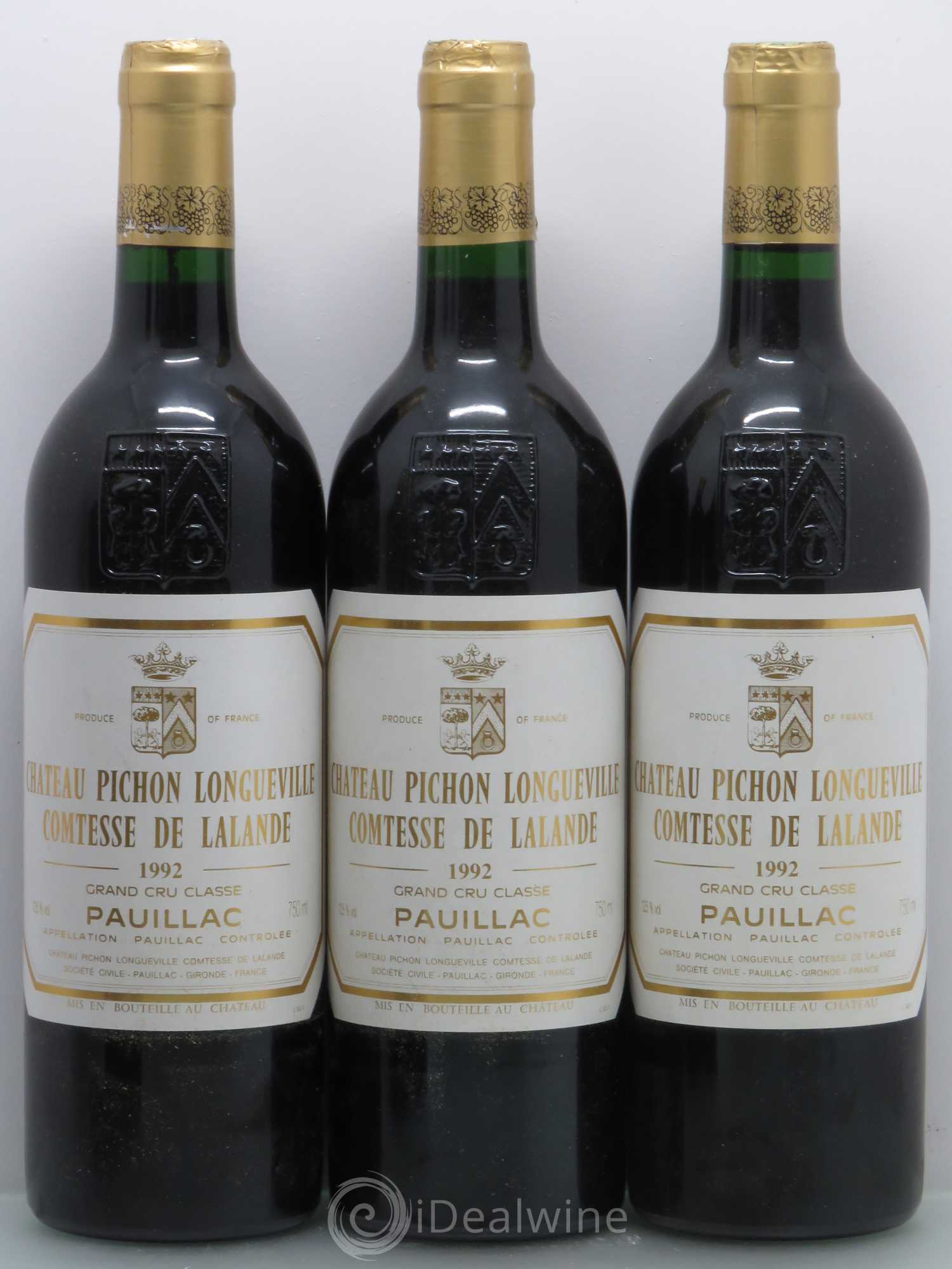 Château Pichon Longueville Comtesse de Lalande 2ème Grand Cru Classé 1992 - Lot de 5 bouteilles - 1
