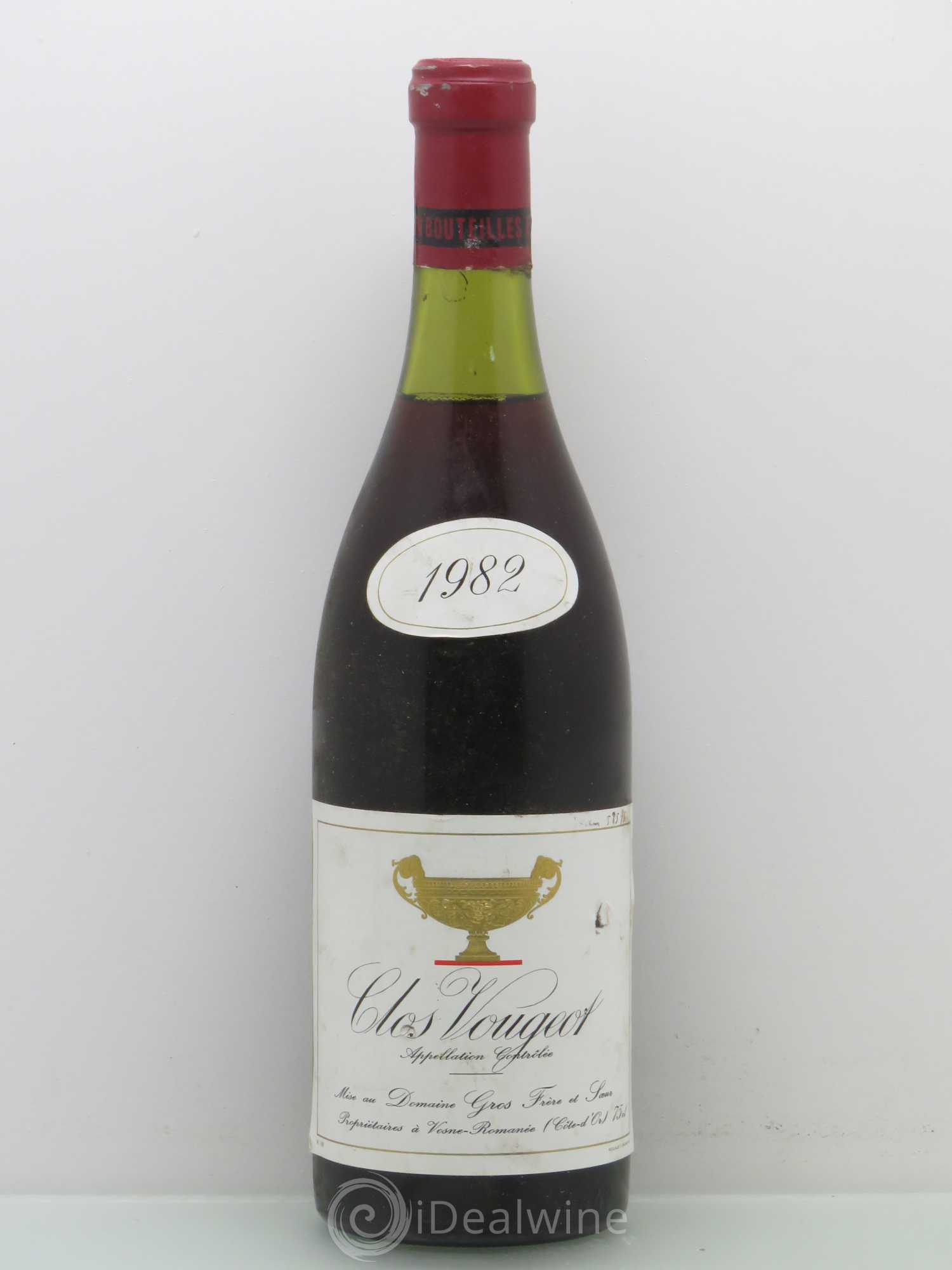 Clos de Vougeot Grand Cru Anne Gros 1982 - Lot de 1 bouteille - 0