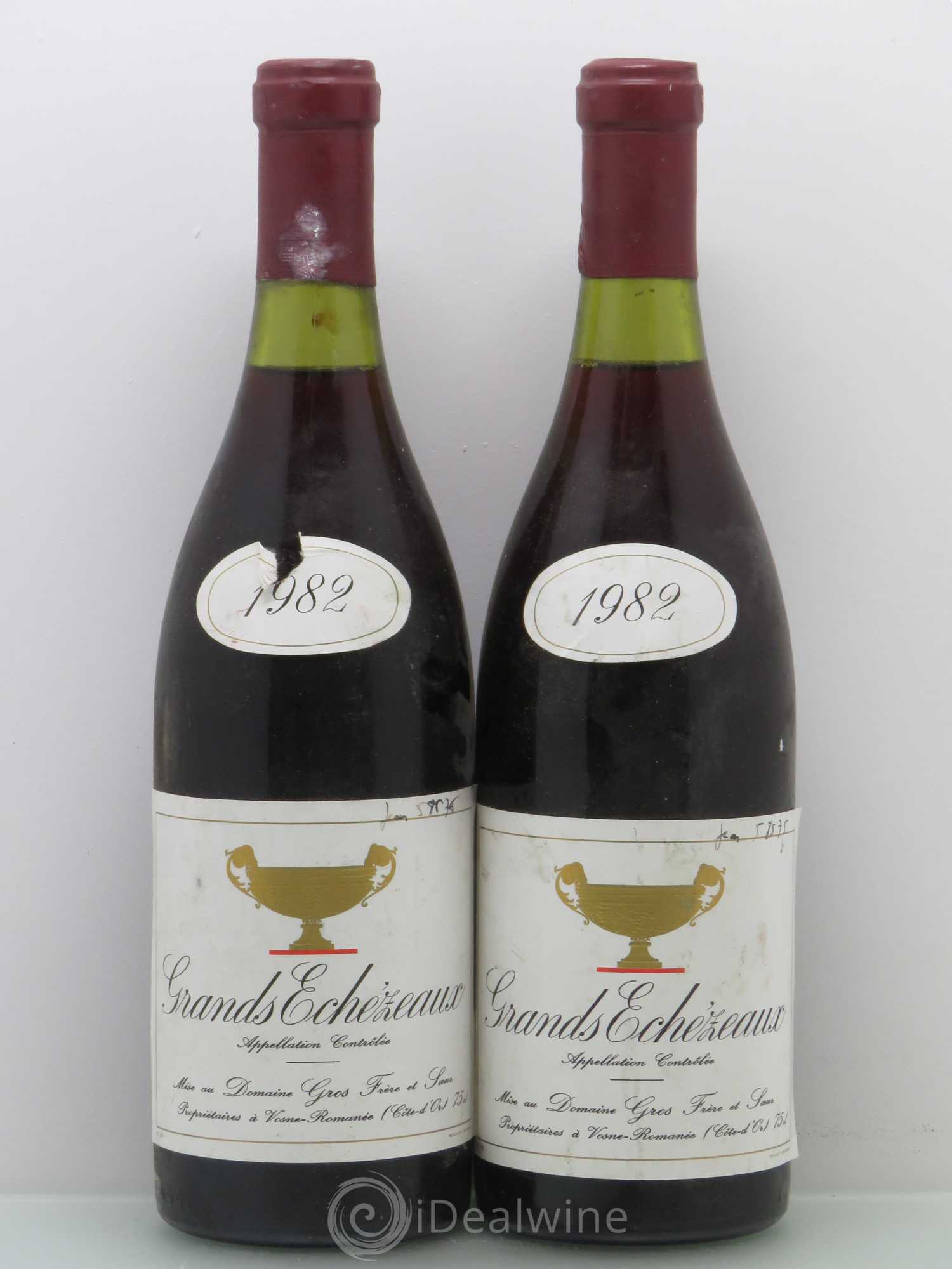 Grands-Echezeaux Grand Cru Gros Frère & Soeur 1982 - Lot de 2 bouteilles - 0