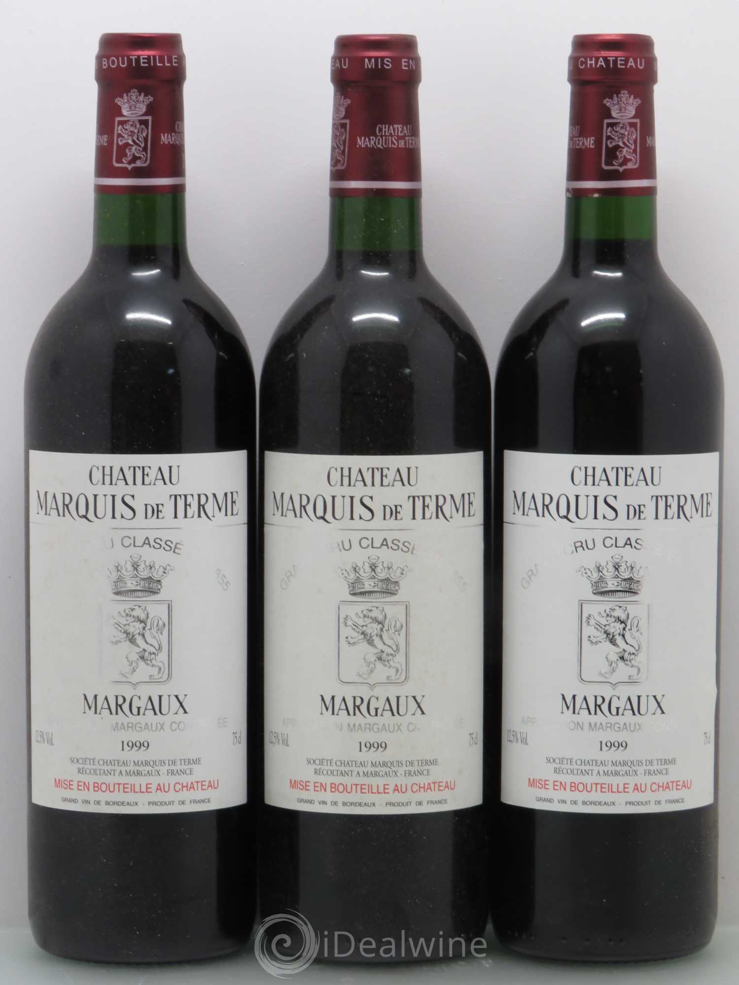Château Marquis de Terme 4ème Grand Cru Classé 1999 - Lot de 6 bouteilles - 2