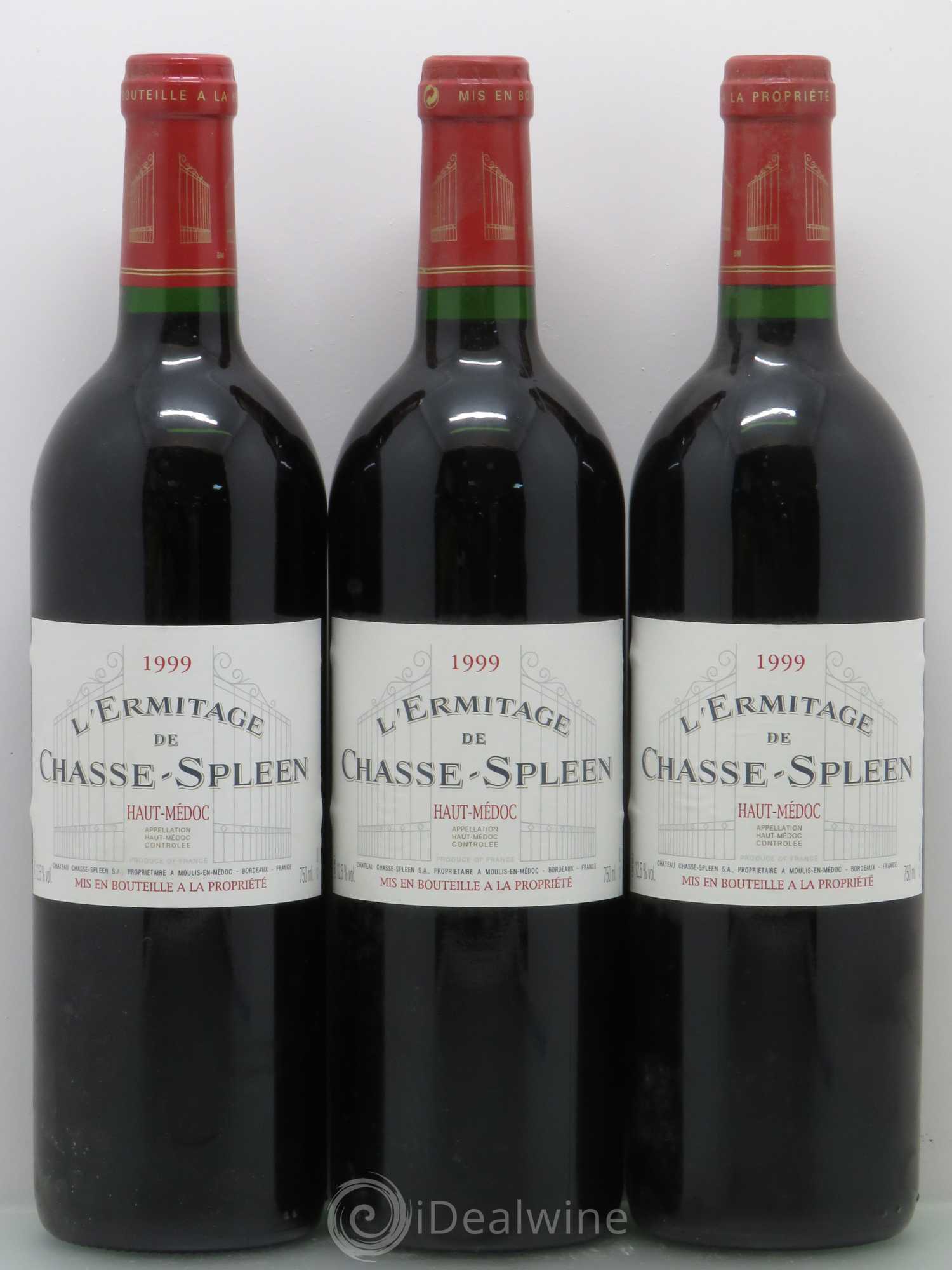 Héritage (Ermitage) de Chasse Spleen 1999 - Lot de 12 bouteilles - 3