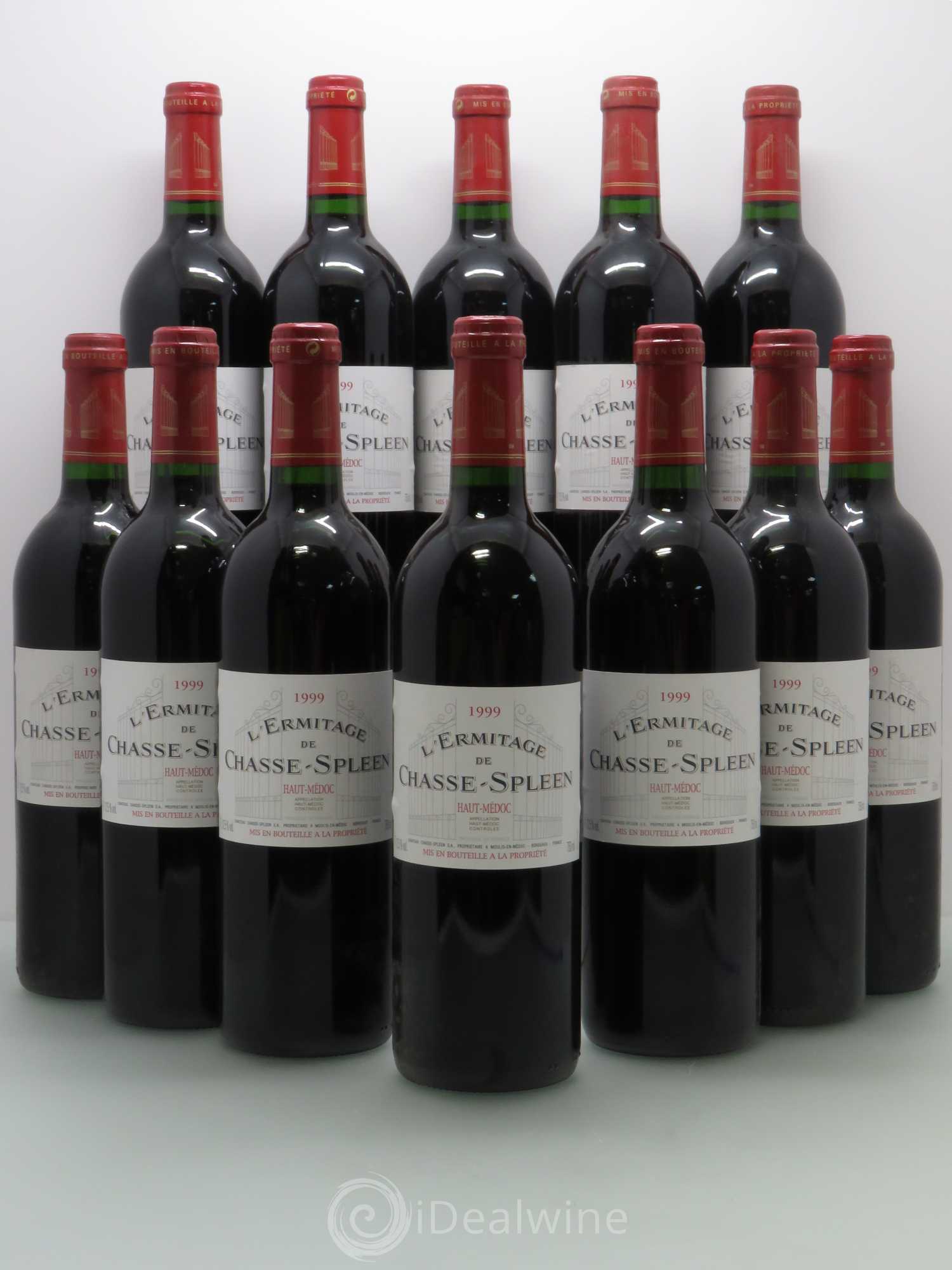 Héritage (Ermitage) de Chasse Spleen 1999 - Lot de 12 bouteilles - 0