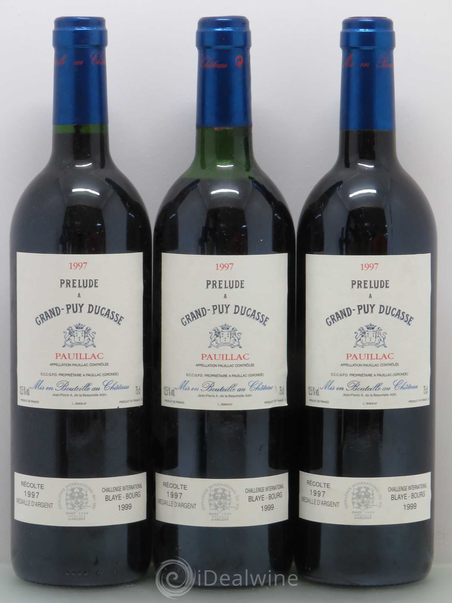 Prélude à Grand Puy Ducasse Second Vin 1997 - Lot of 6 bottles - 2