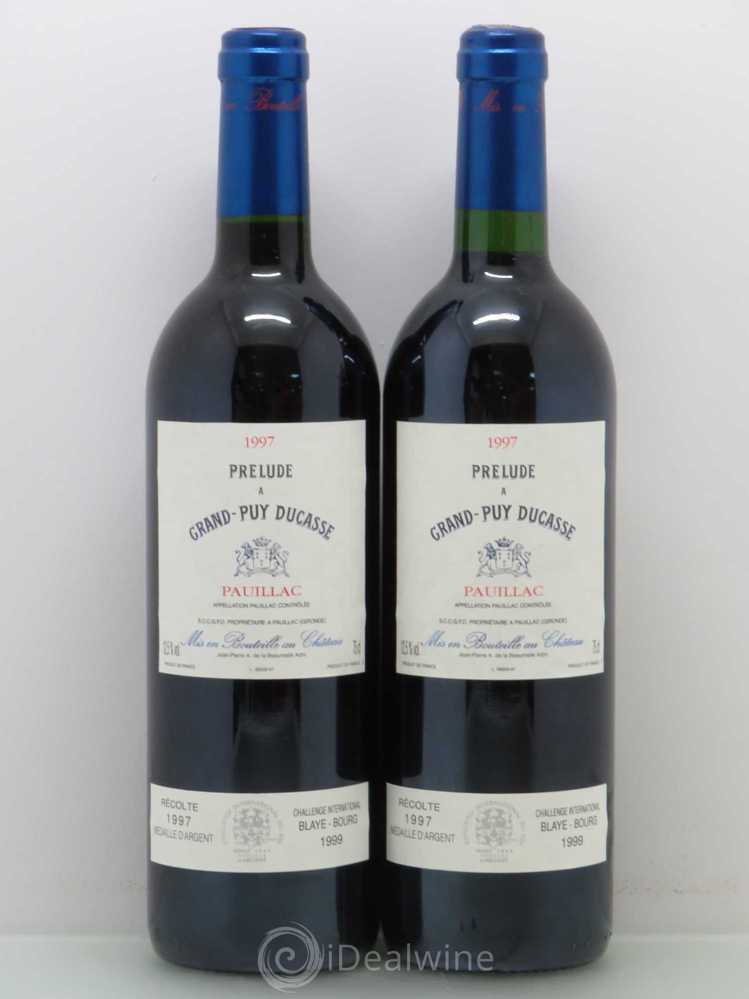 Prélude à Grand Puy Ducasse Second Vin 1997 - Lot de 2 bouteilles - 0