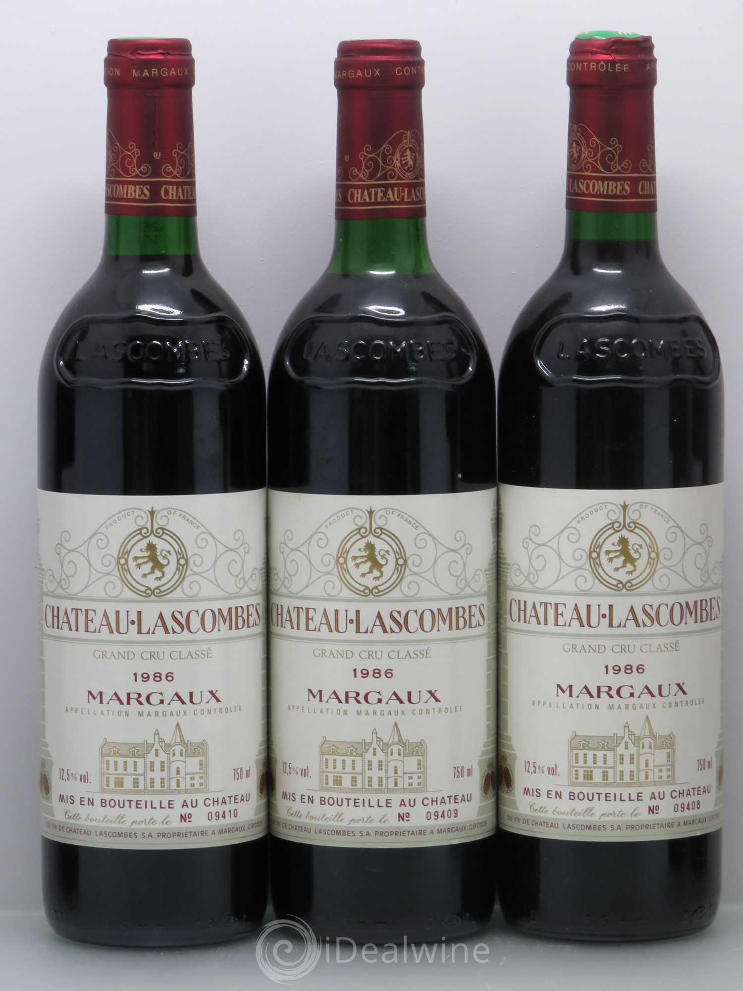 Château Lascombes 2ème Grand Cru Classé 1986 - Lot de 6 bouteilles - 1